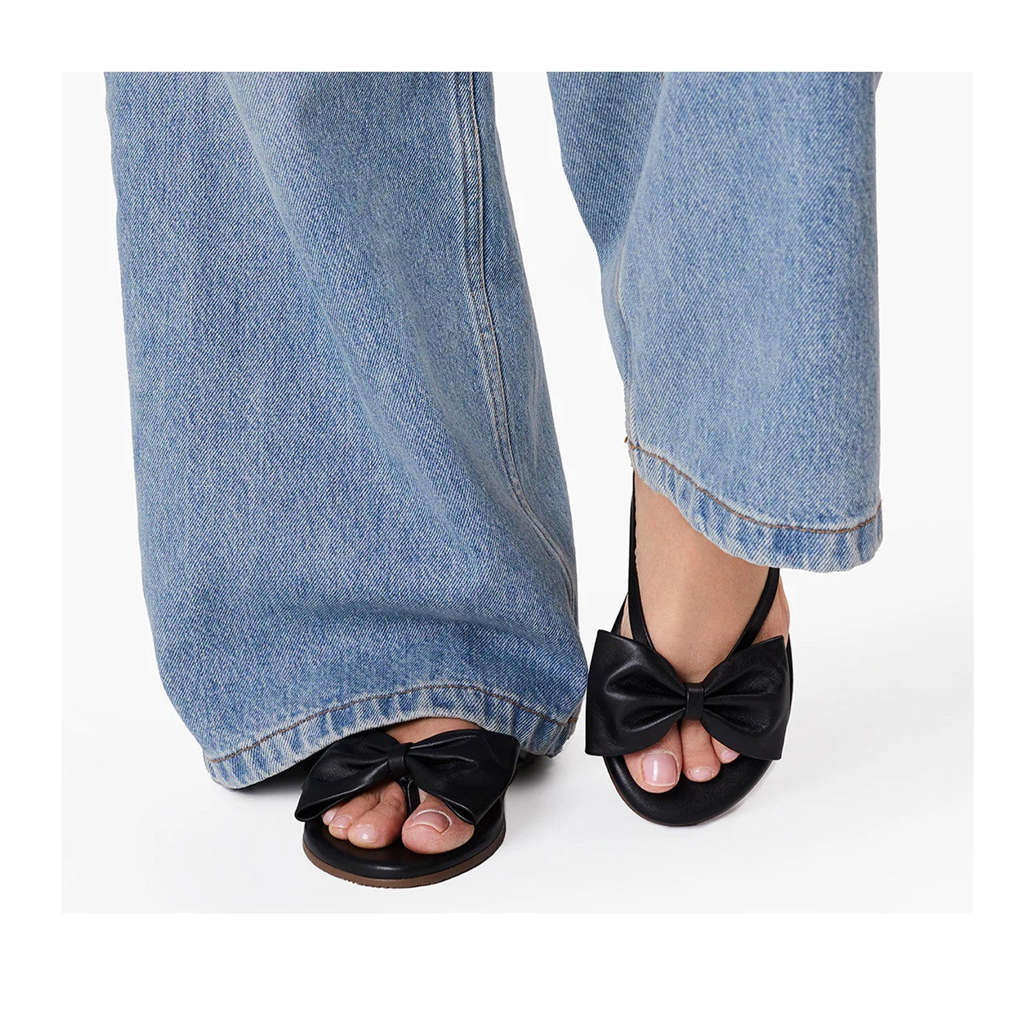 TKEES Women's Lily Oversized Bow in Sable