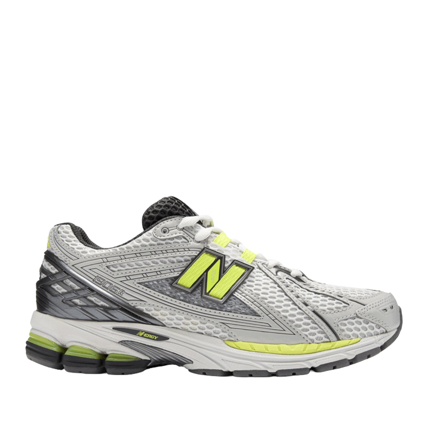 New Balance Unisex U1906RV1 in Light Silver Metallic/Alkaline Green