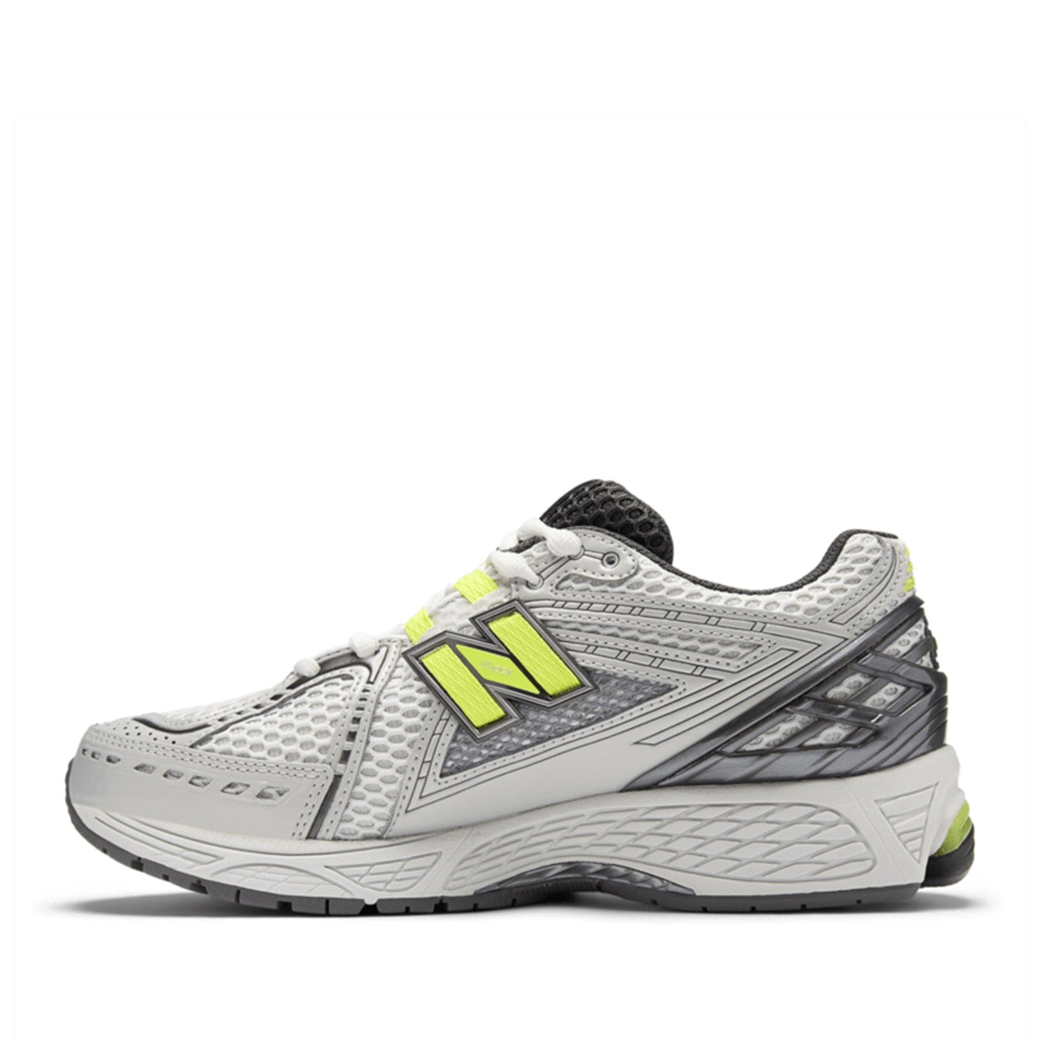 New Balance Unisex 1906R in Light Silver Metallic/Alkaline Green