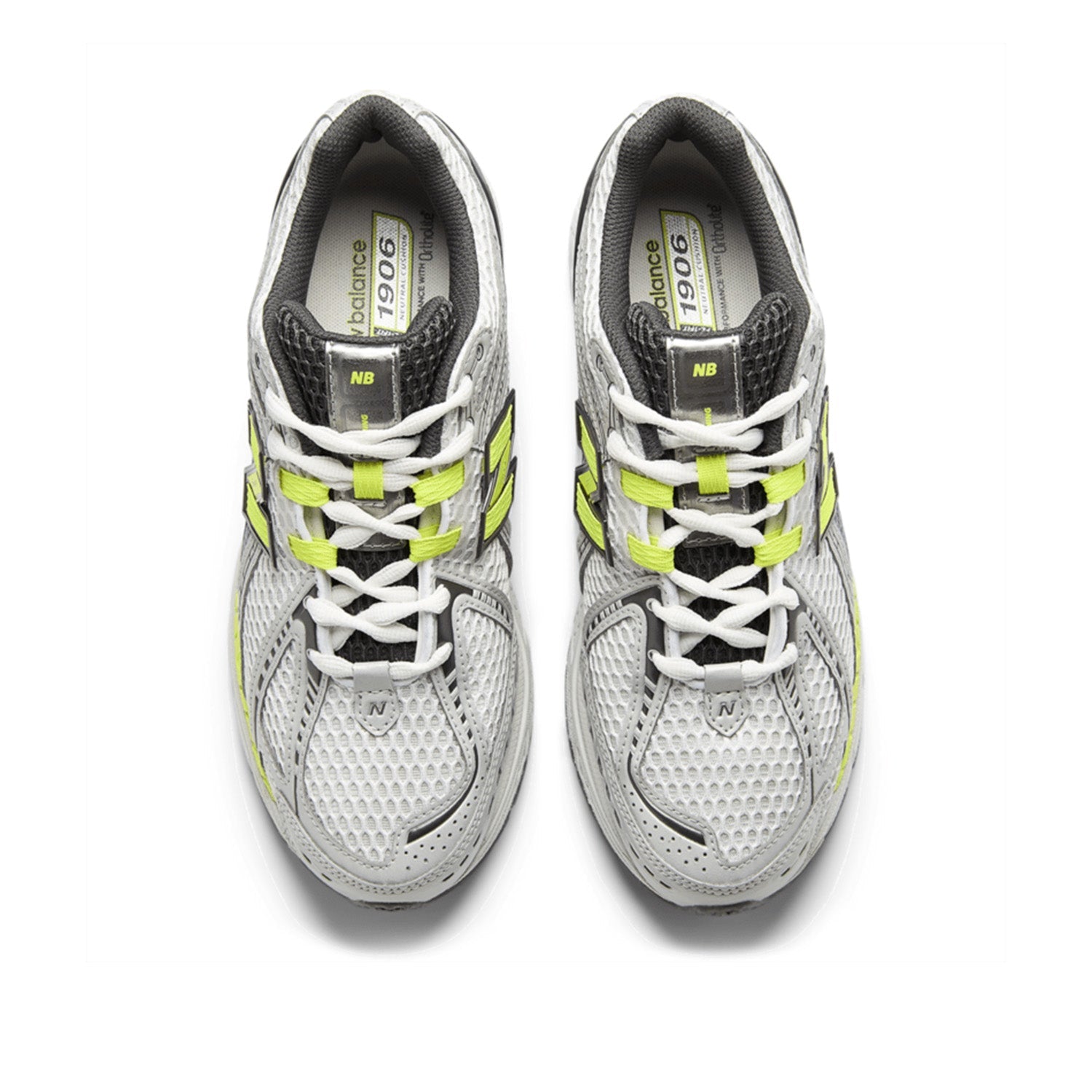 New Balance Unisex 1906R in Light Silver Metallic/Alkaline Green