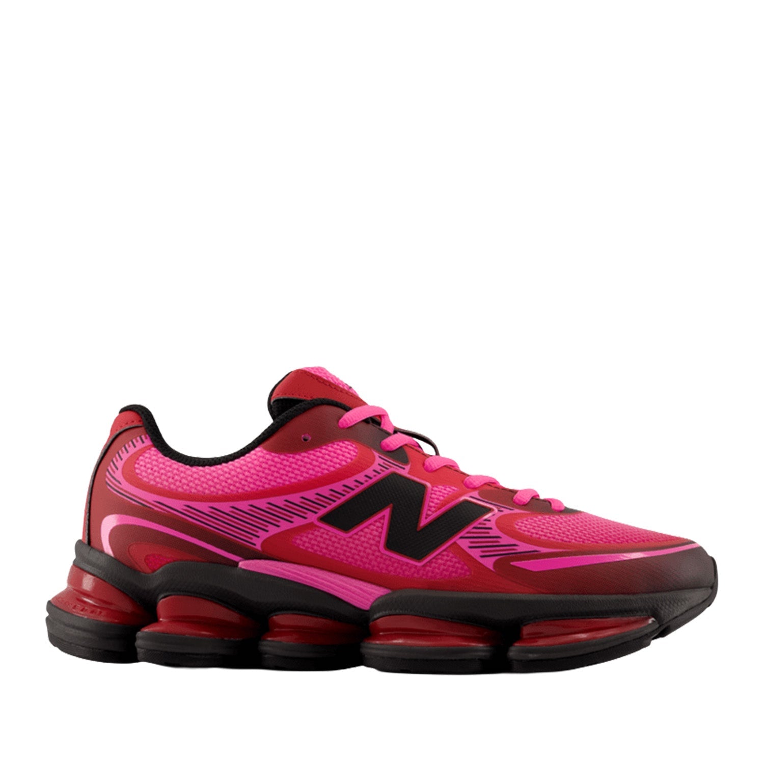 New Balance Unisex Lunar New Year ABZORB 2000 in Pink Heat/Shadow Red/Faded Black