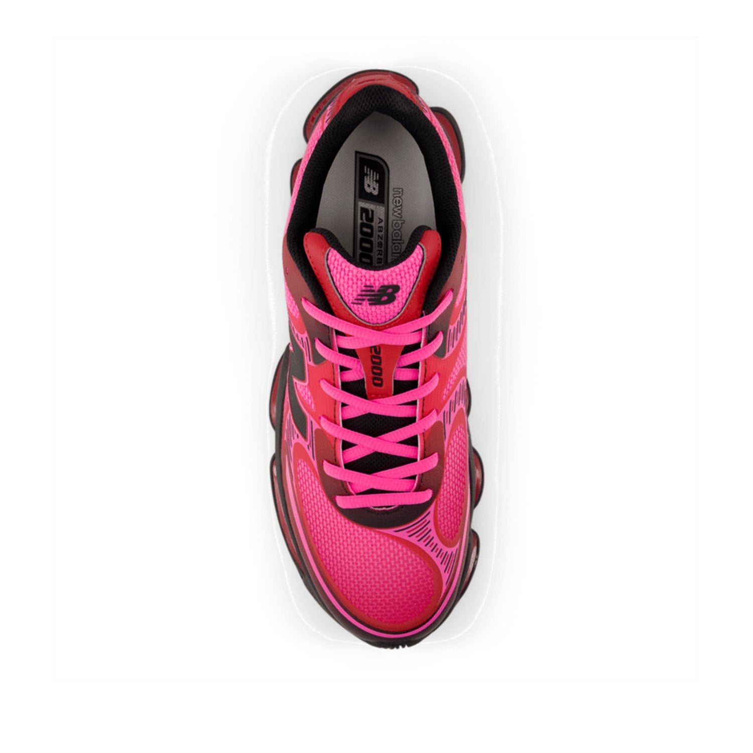 New Balance Unisex Lunar New Year ABZORB 2000 in Pink Heat/Shadow Red/Faded Black