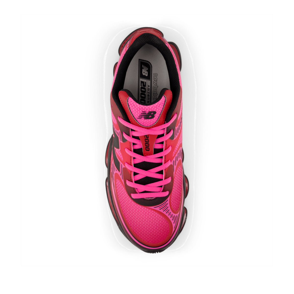 New Balance Unisex Lunar New Year ABZORB 2000 in Pink Heat/Shadow Red/Faded Black