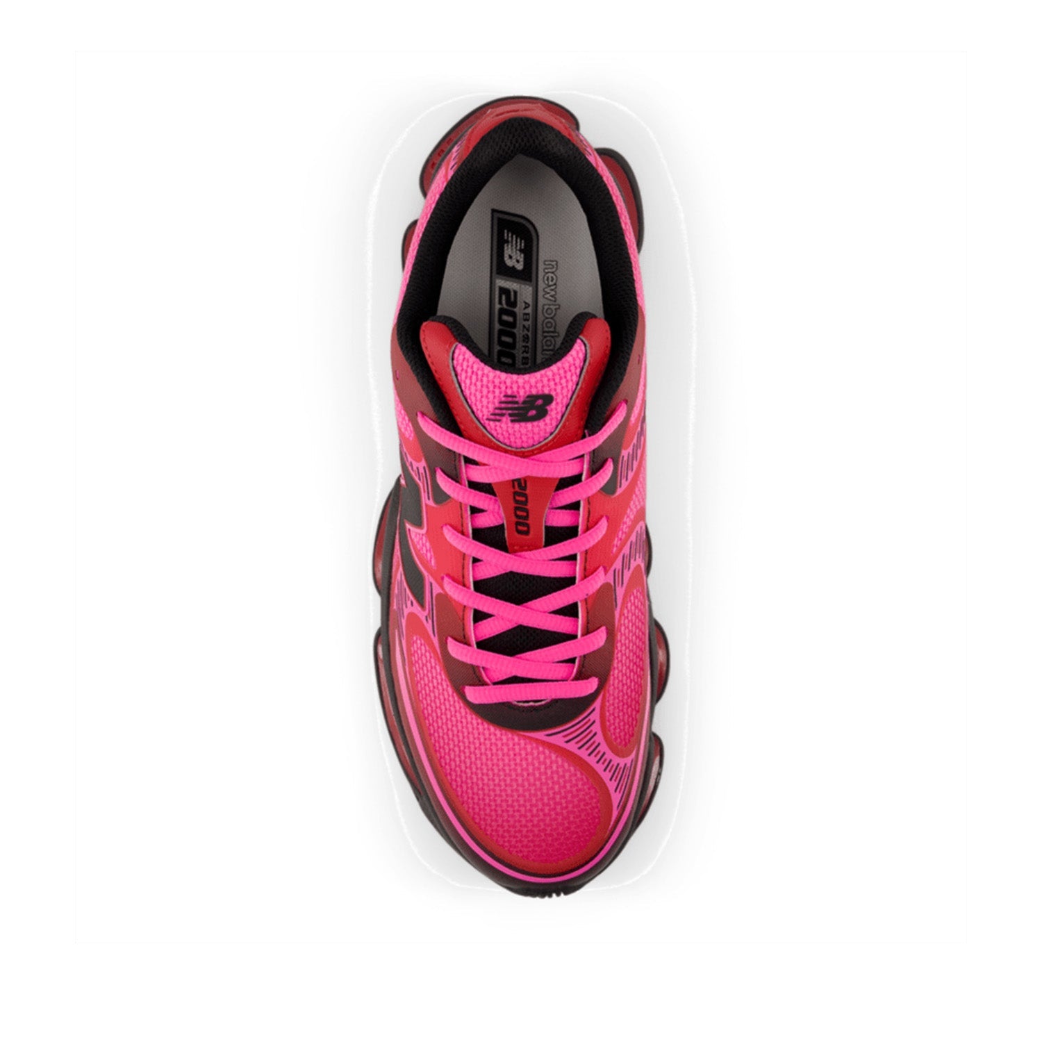 New Balance Unisex Lunar New Year ABZORB 2000 in Pink Heat/Shadow Red/Faded Black
