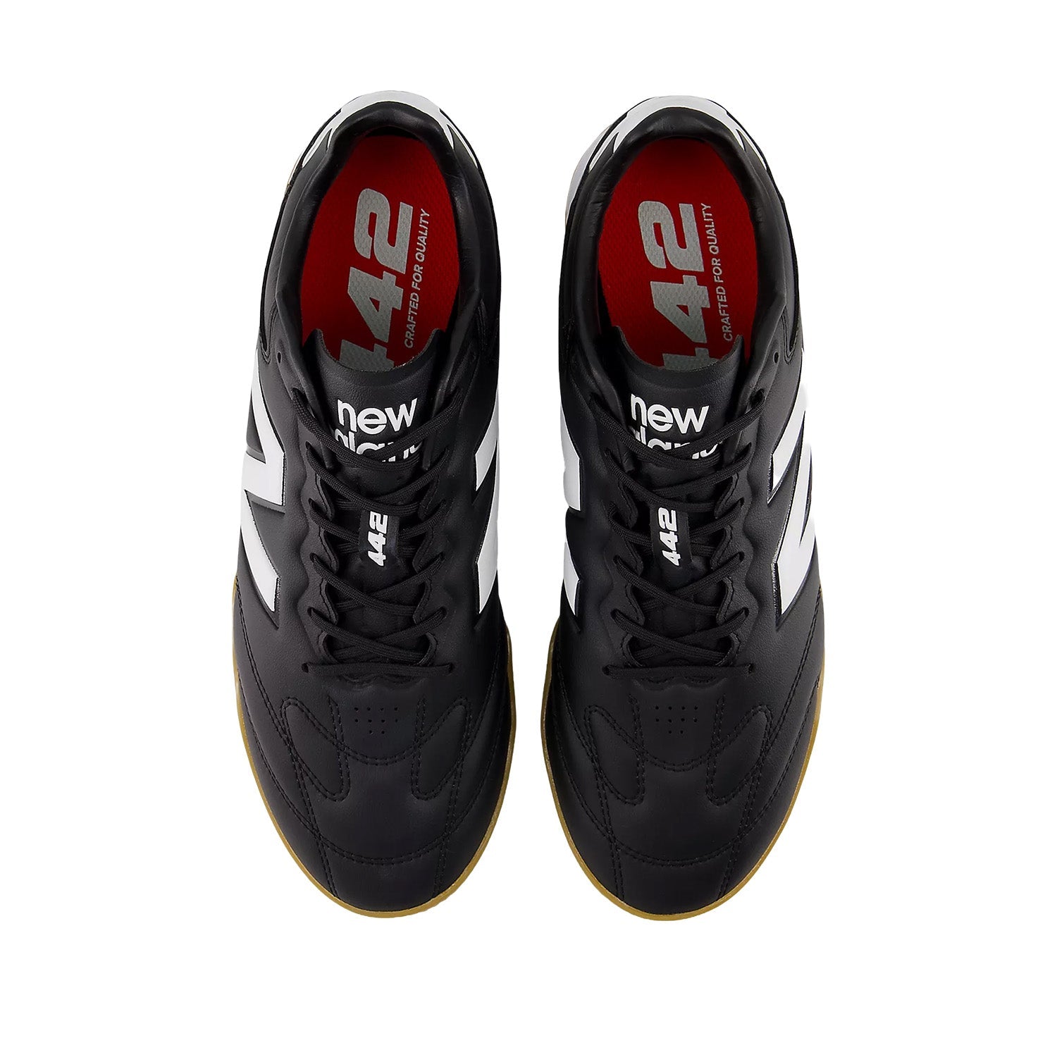 New Balance Unisex 442 PRO IN V3 in Black/White/Fire Cracker