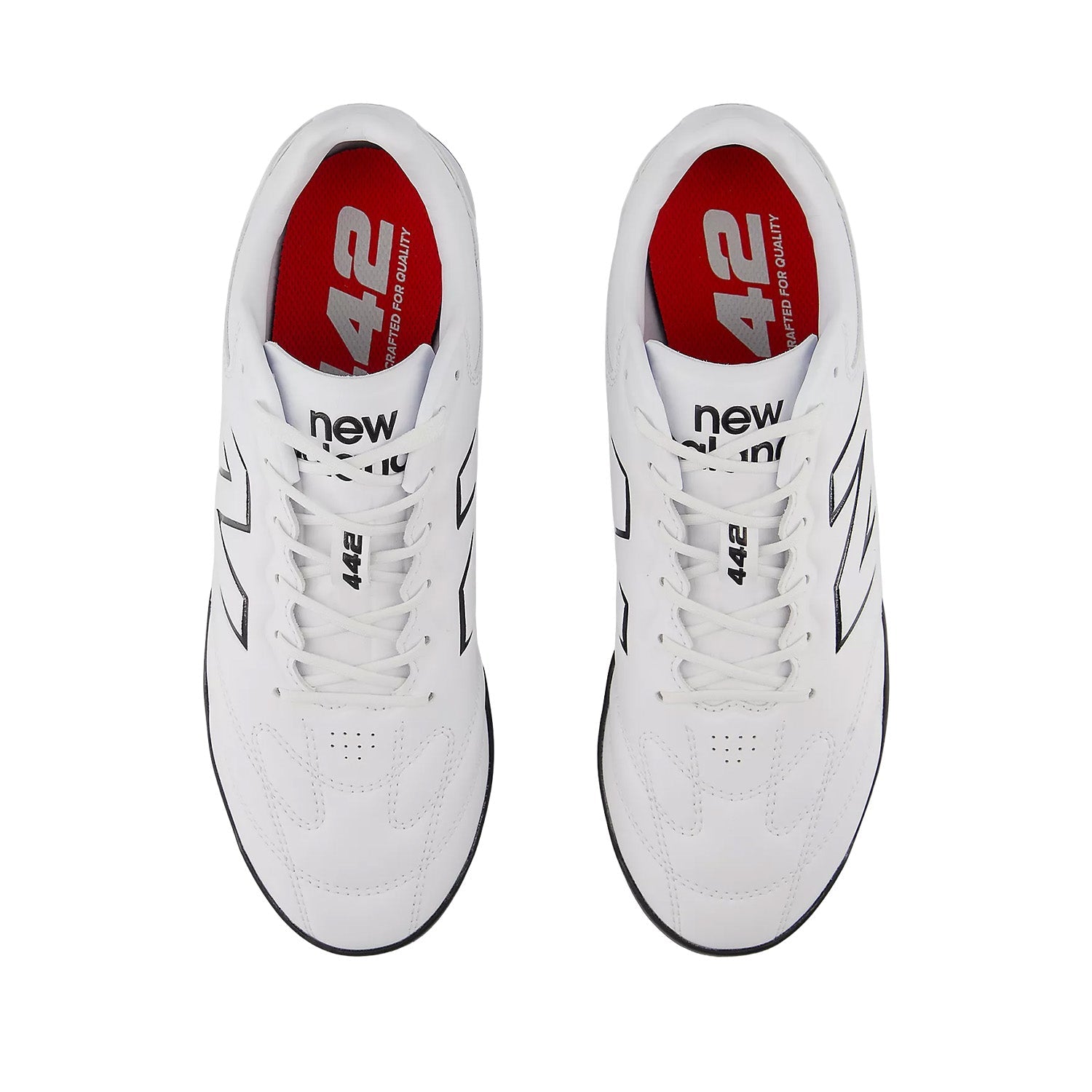 New Balance Unisex 442 PRO TF V3 in White/Black/Fire Cracker