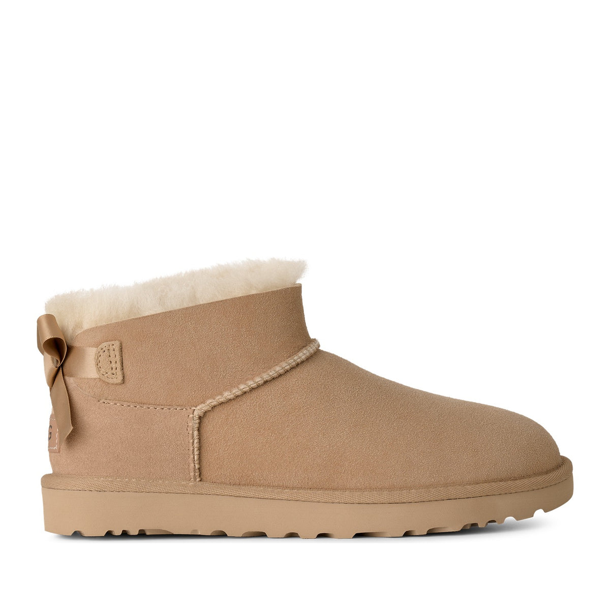 Ugg Women's Ultra Mini Bailey Bow in Sand