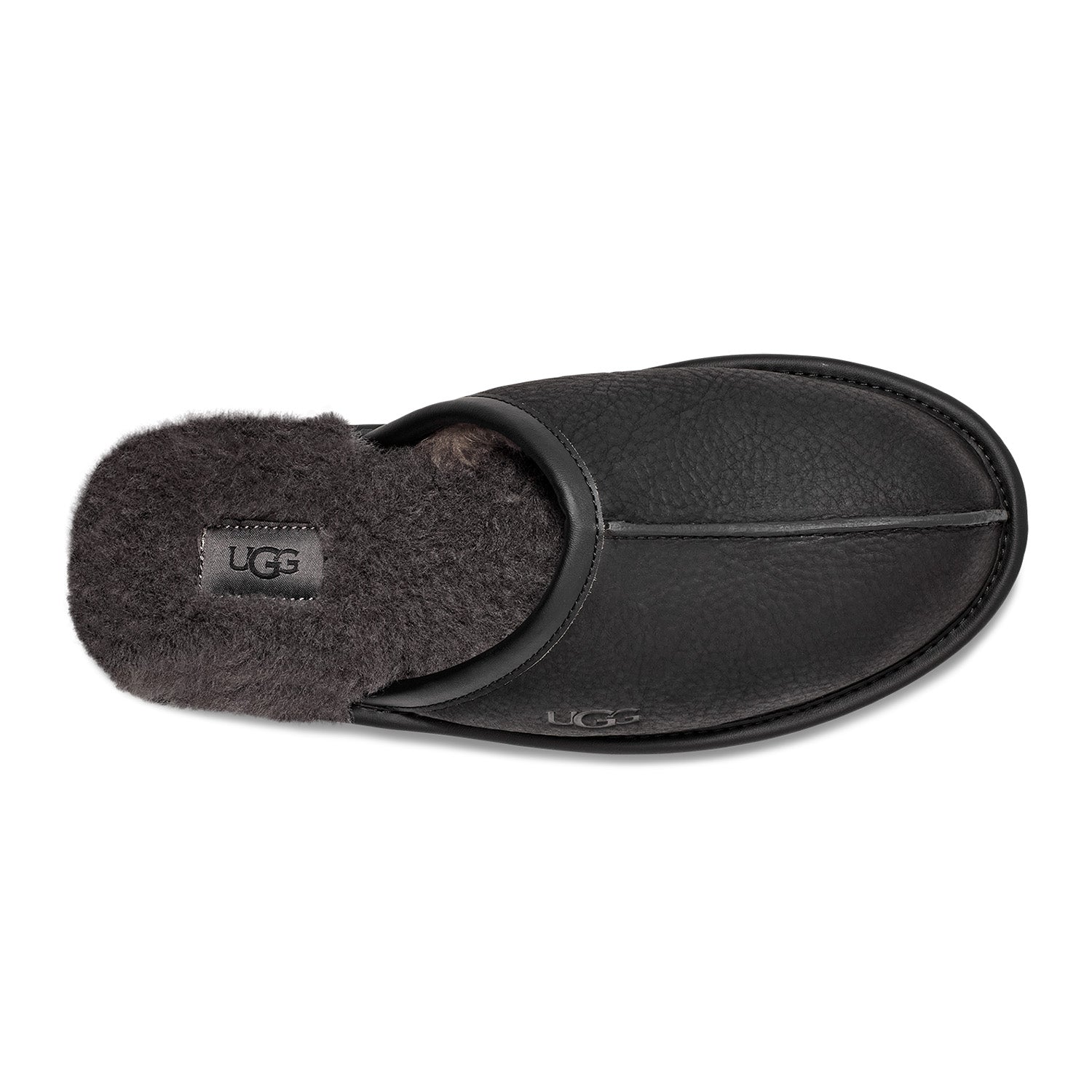 UGG Men's Scuff in Black Leather