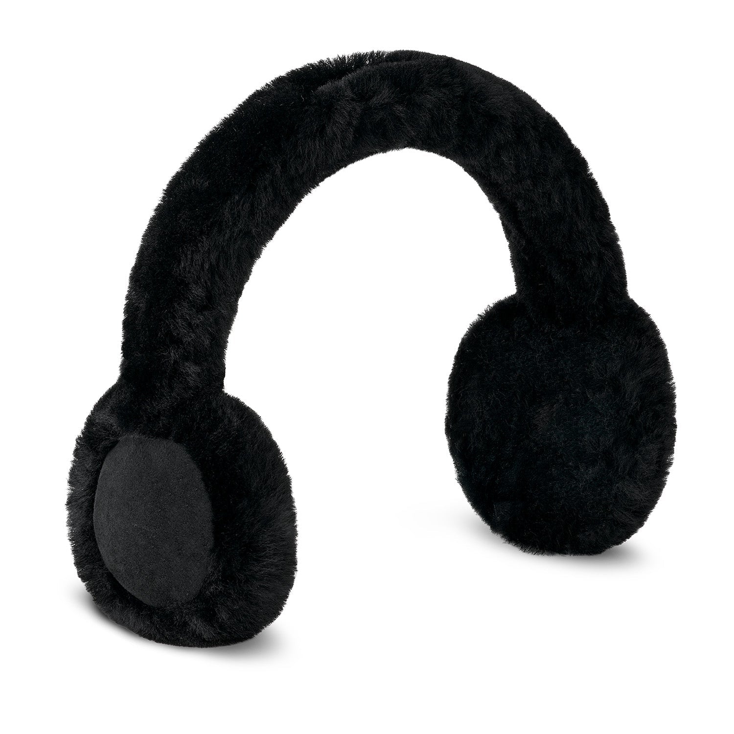 UGG Women's Sheepskin Wireless Earmuff in Black