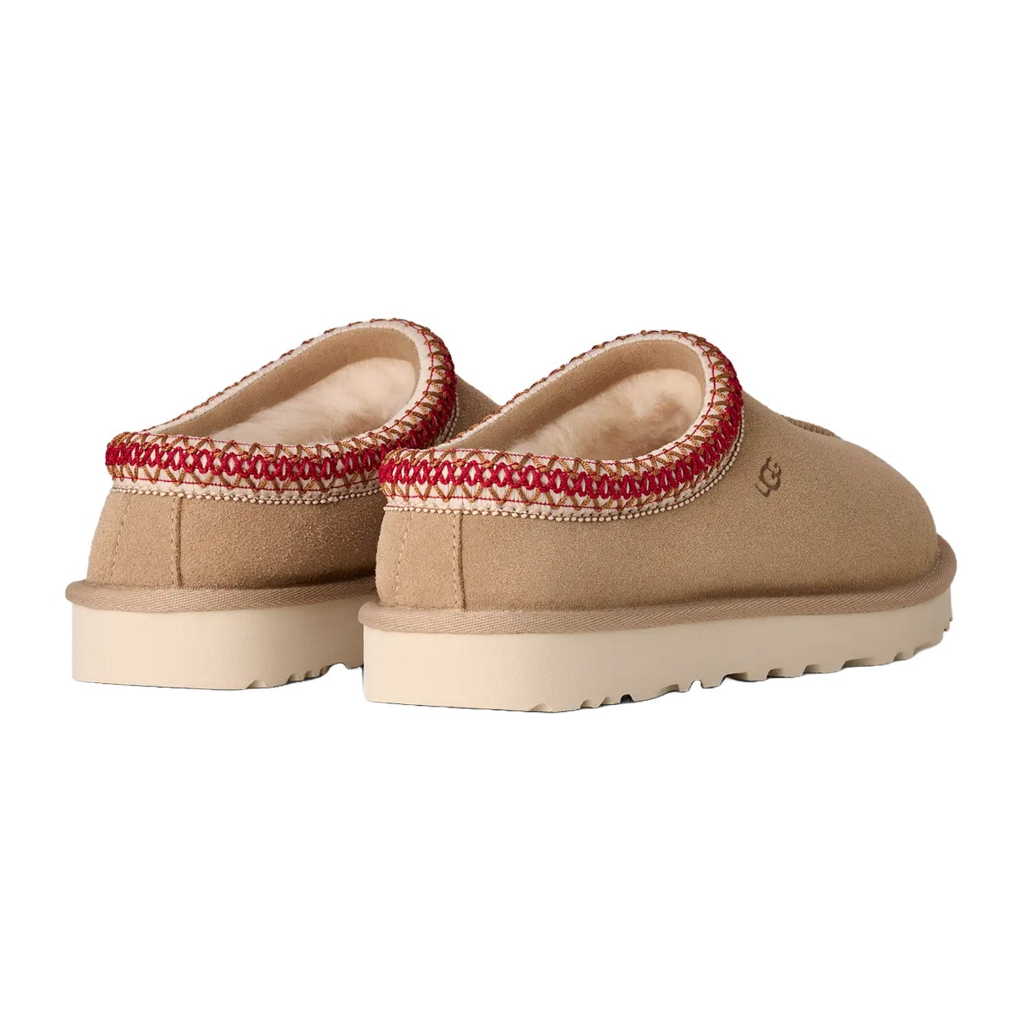 UGG Women's Tasman II in Sand / Dark Cherry