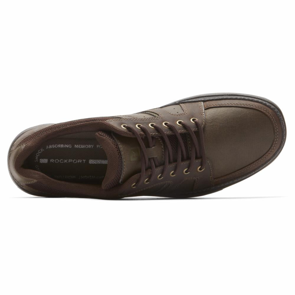 Rockport Men's Gykmdgblucher In Dark Brownblack