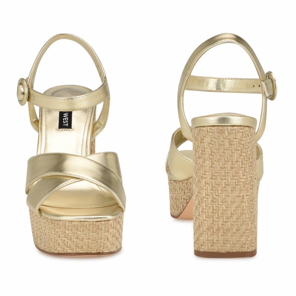 Nine West Chaussures de football pour femmes Vallen3 Gold M