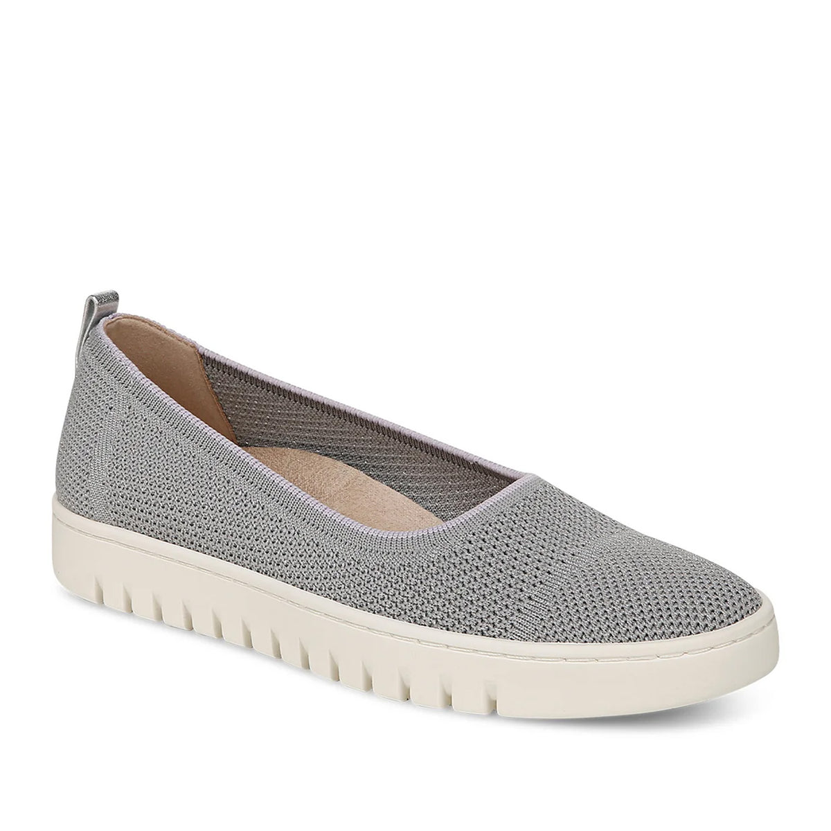 Vionic Women's Uptown Skimmer Flat in Light Grey