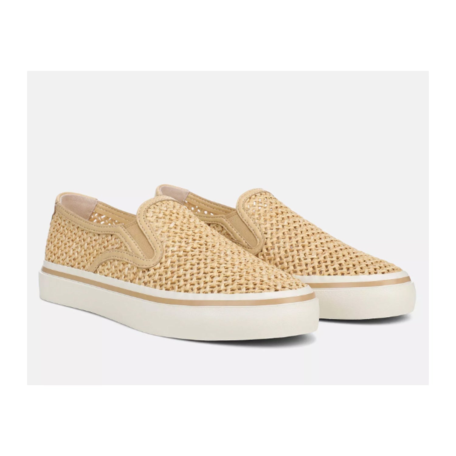 Vince. Women's Blair Slip On Raffia in Toasted Wheat