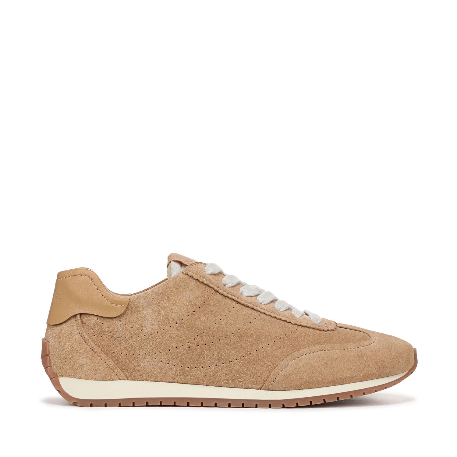 Vince. Women's Oasis Runner II in Bright Sable Beige Suede