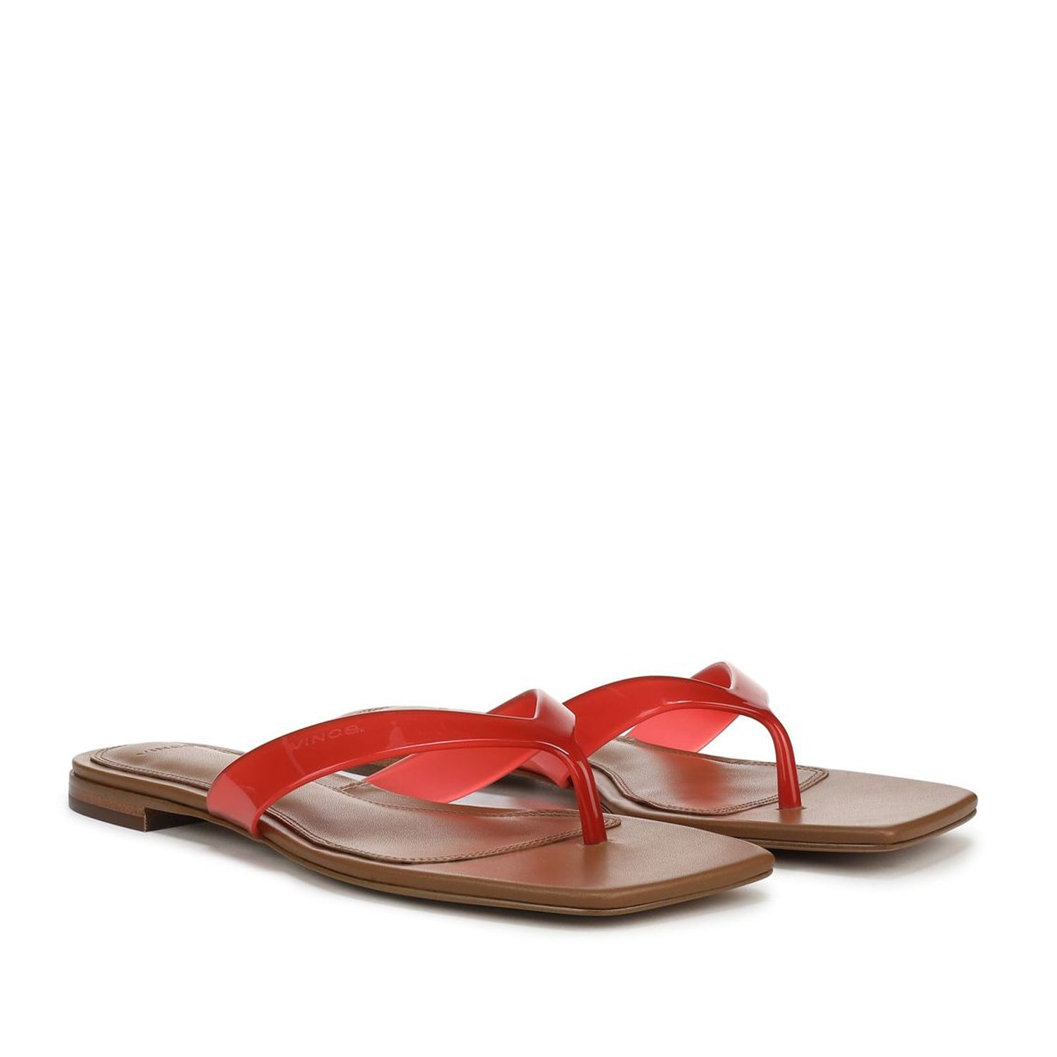 Vince. Women's San Juan Thong in Tomato Red