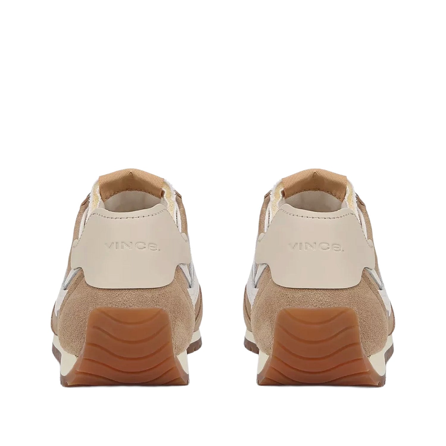 Vince. Chaussure de course Oasis pour femme, coloris Camel/Blanc Mousse