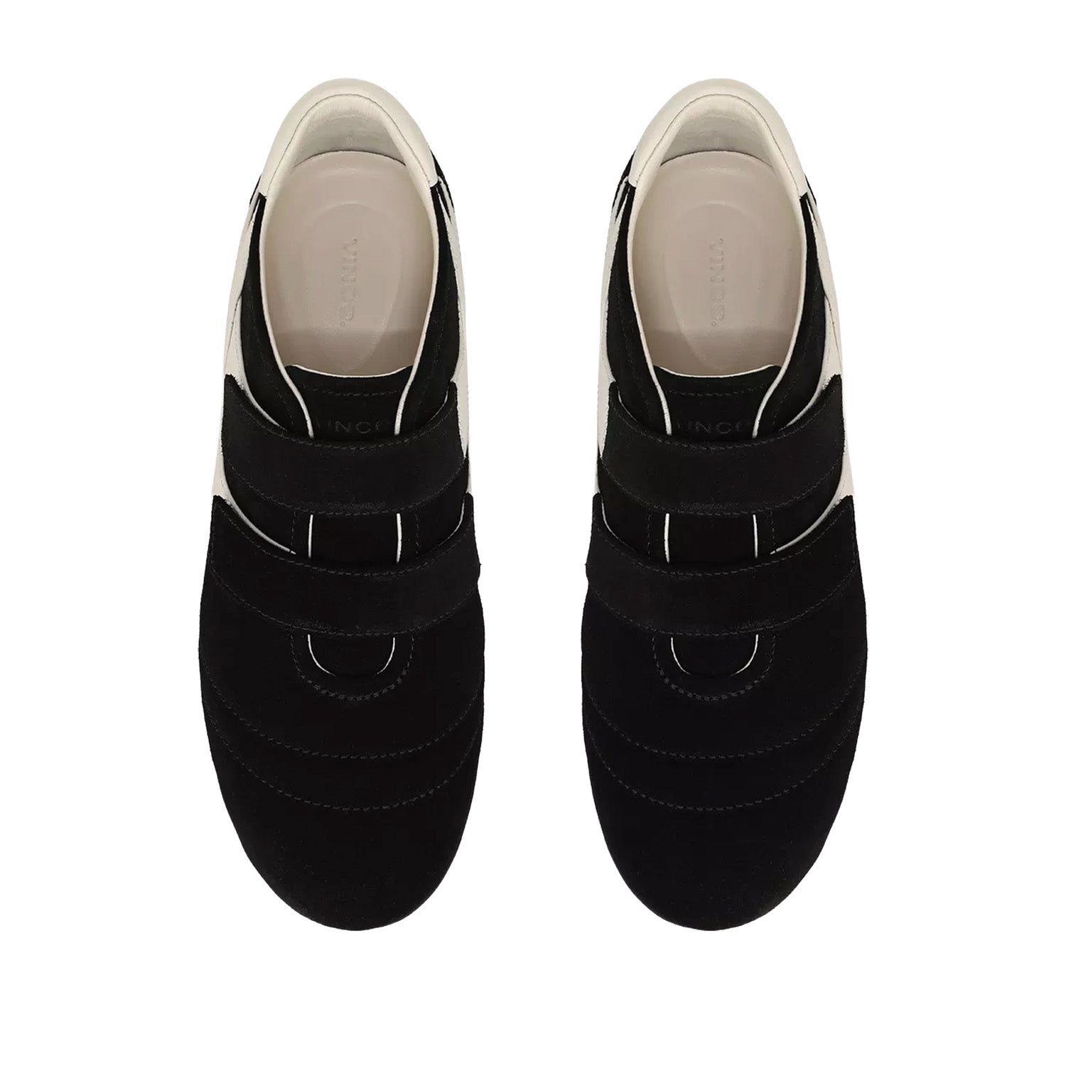 Vince. Baskets Sonic Trainer pour femmes, coloris noir/lin