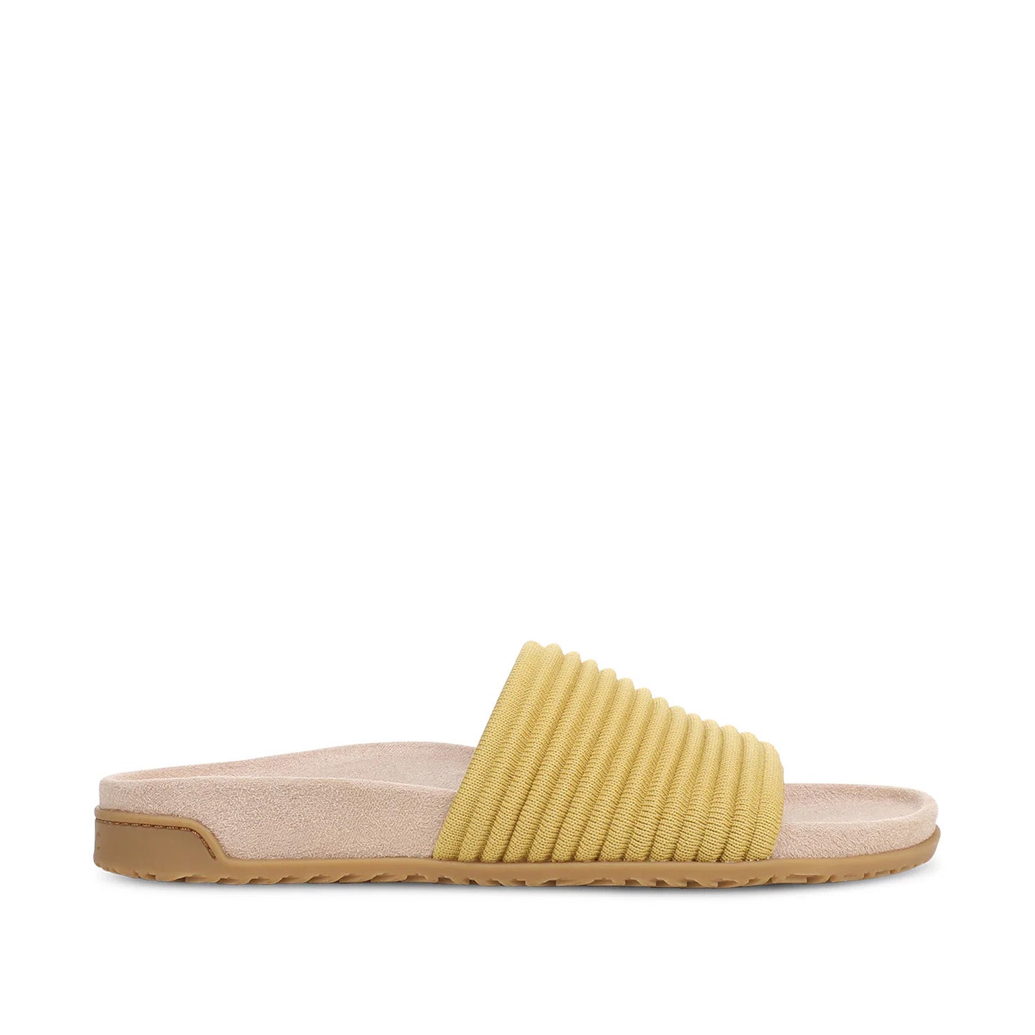 Vionic Women's Evie Knit Slide Sandal II in Dijon