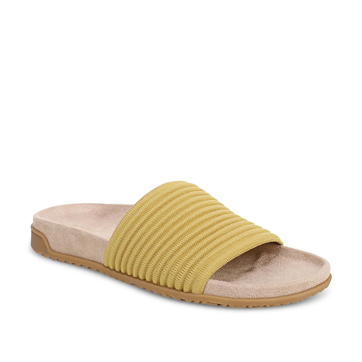 Vionic Women's Evie Knit Slide Sandal II in Dijon