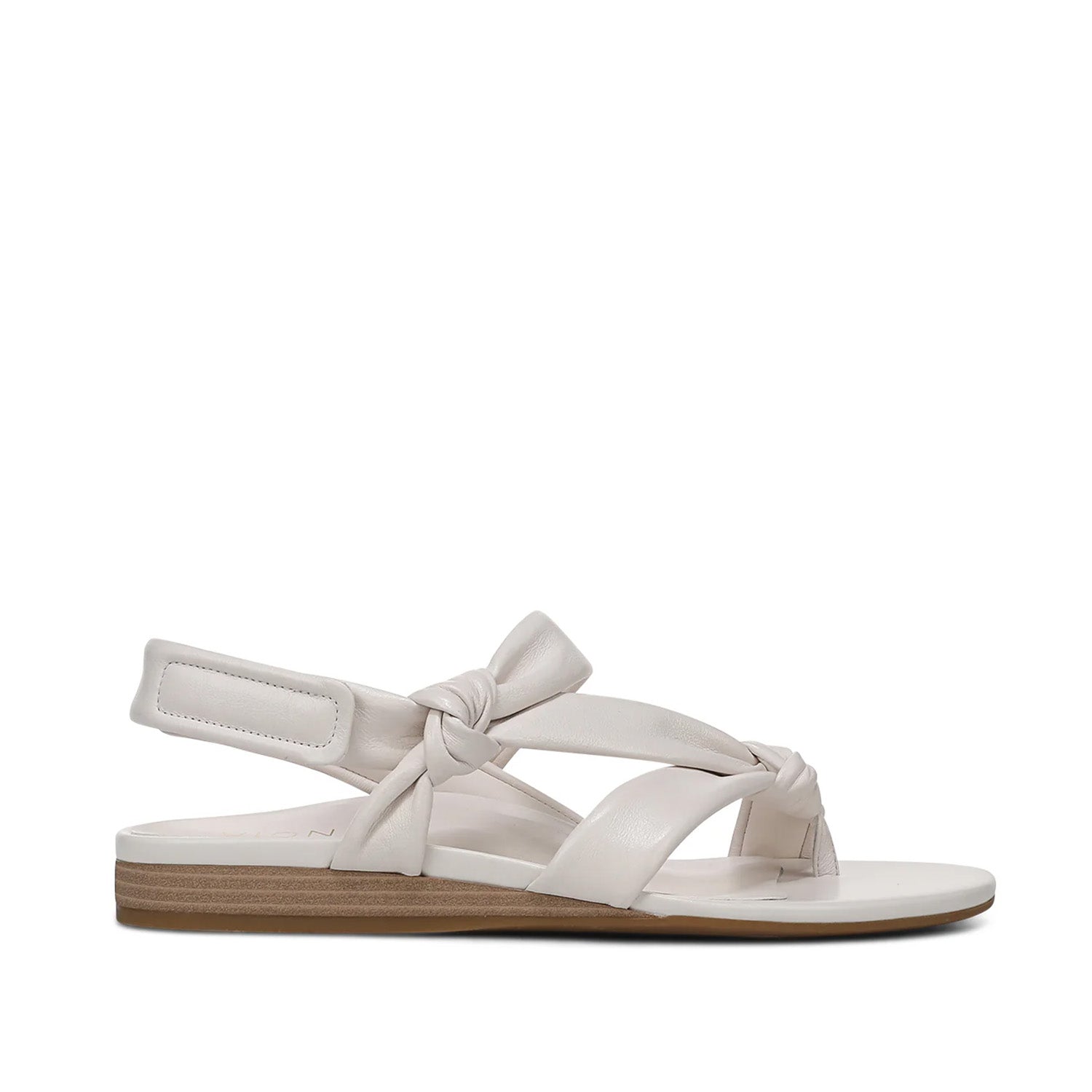 Vionic Women's Geneva Strappy Toe Post Sandal in Sea Salt