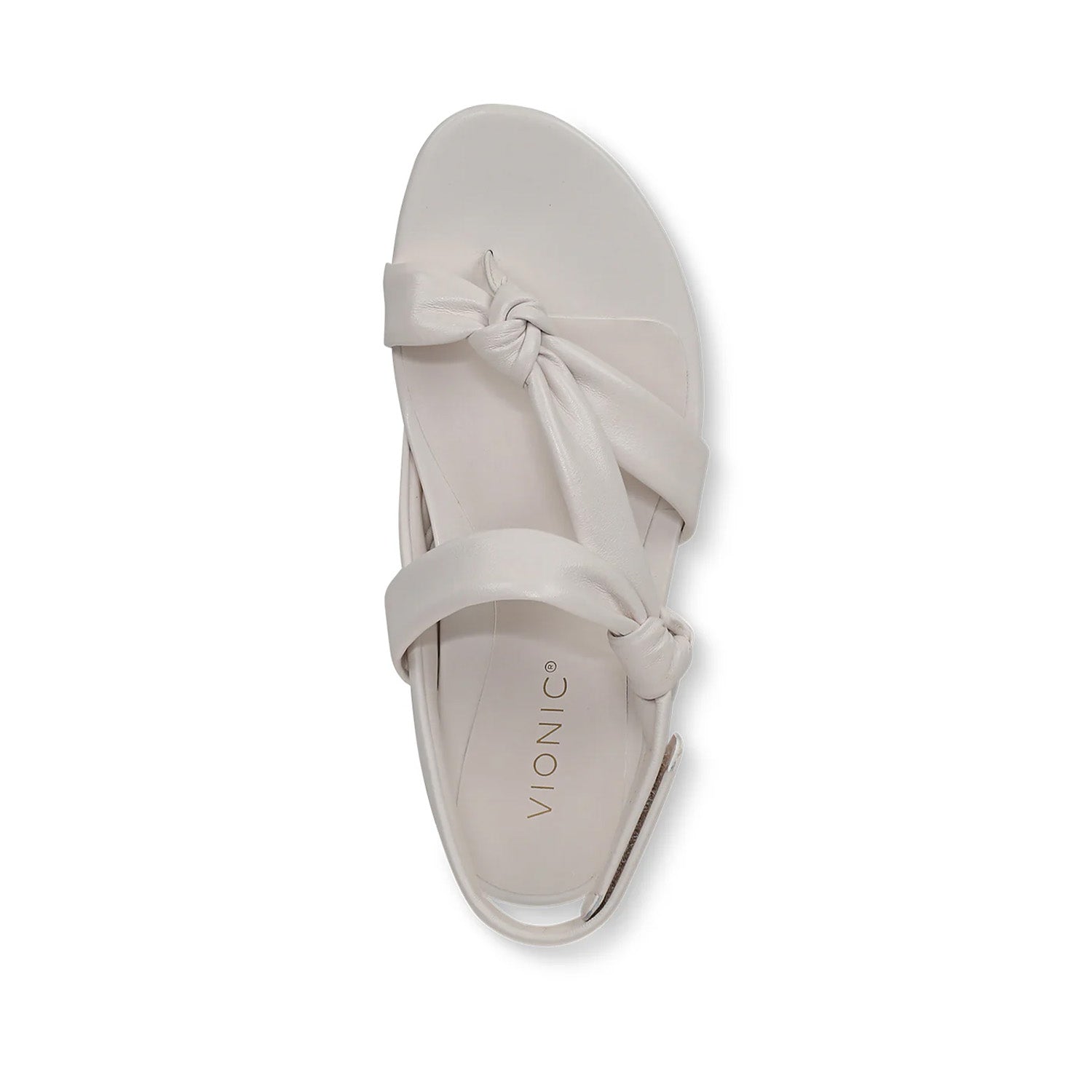 Vionic Women's Geneva Strappy Toe Post Sandal in Sea Salt