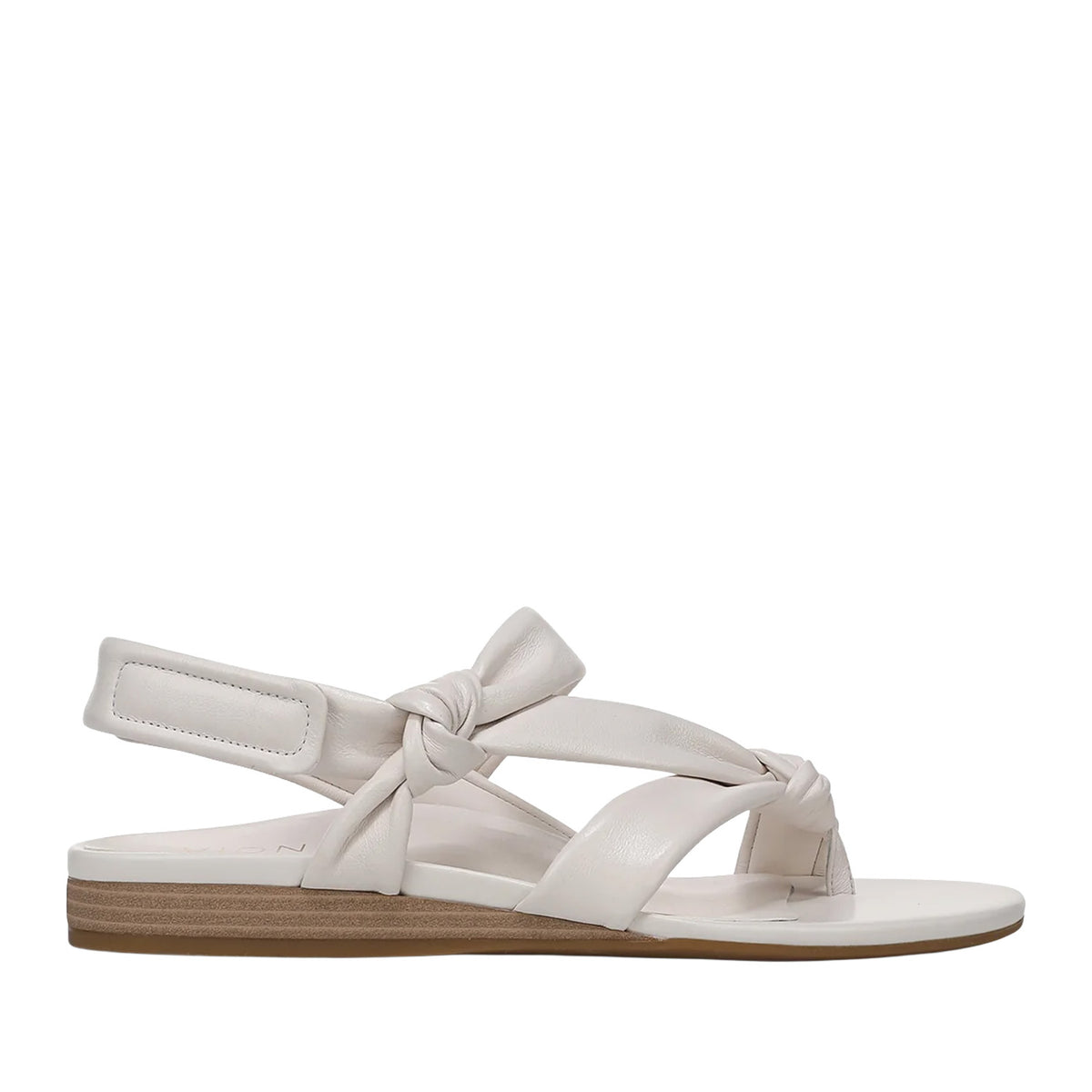 Vionic Women's Geneva Strappy Toe Post Sandal in Sea Salt