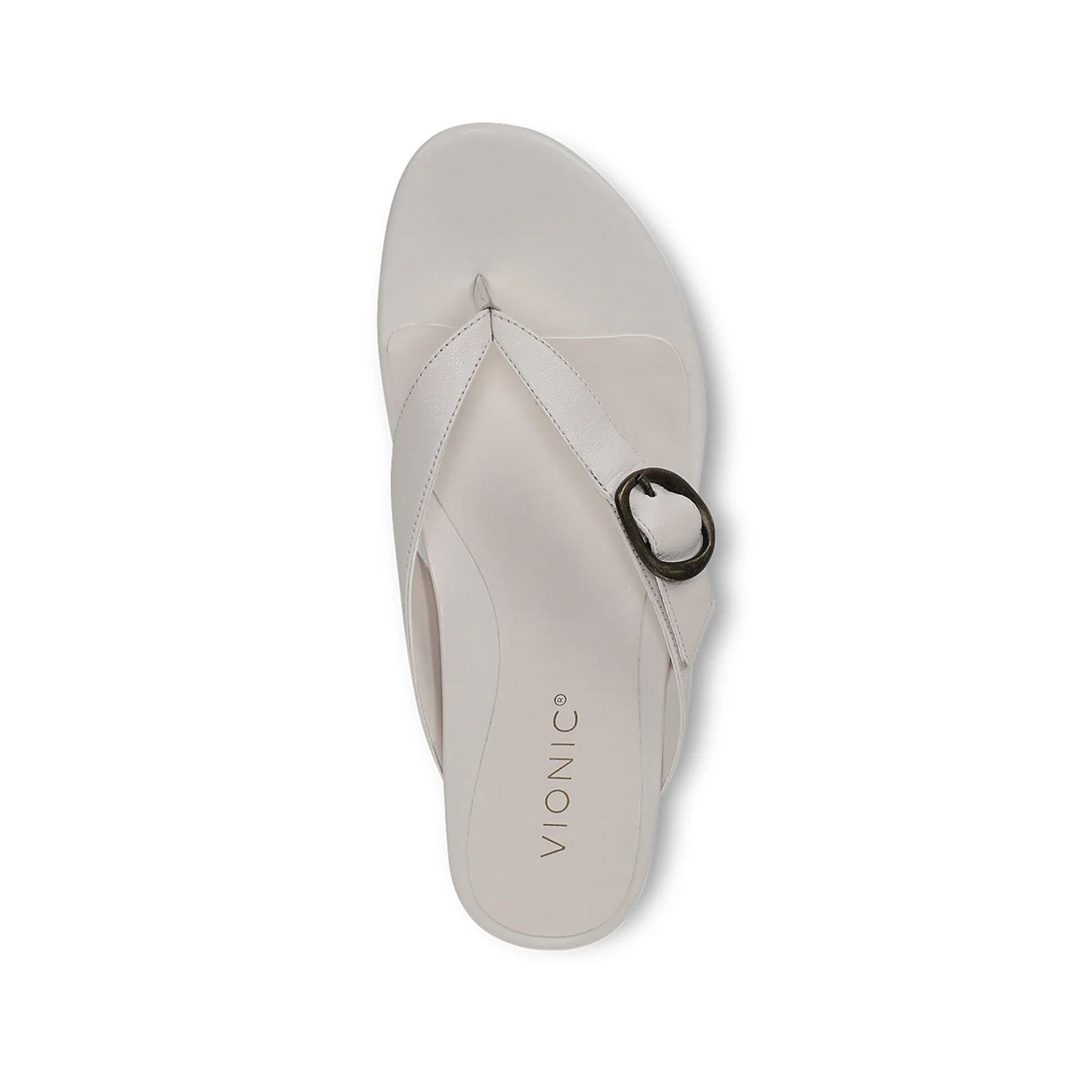 Vionic Women's Grove Toe Post Sandal in Sea Salt