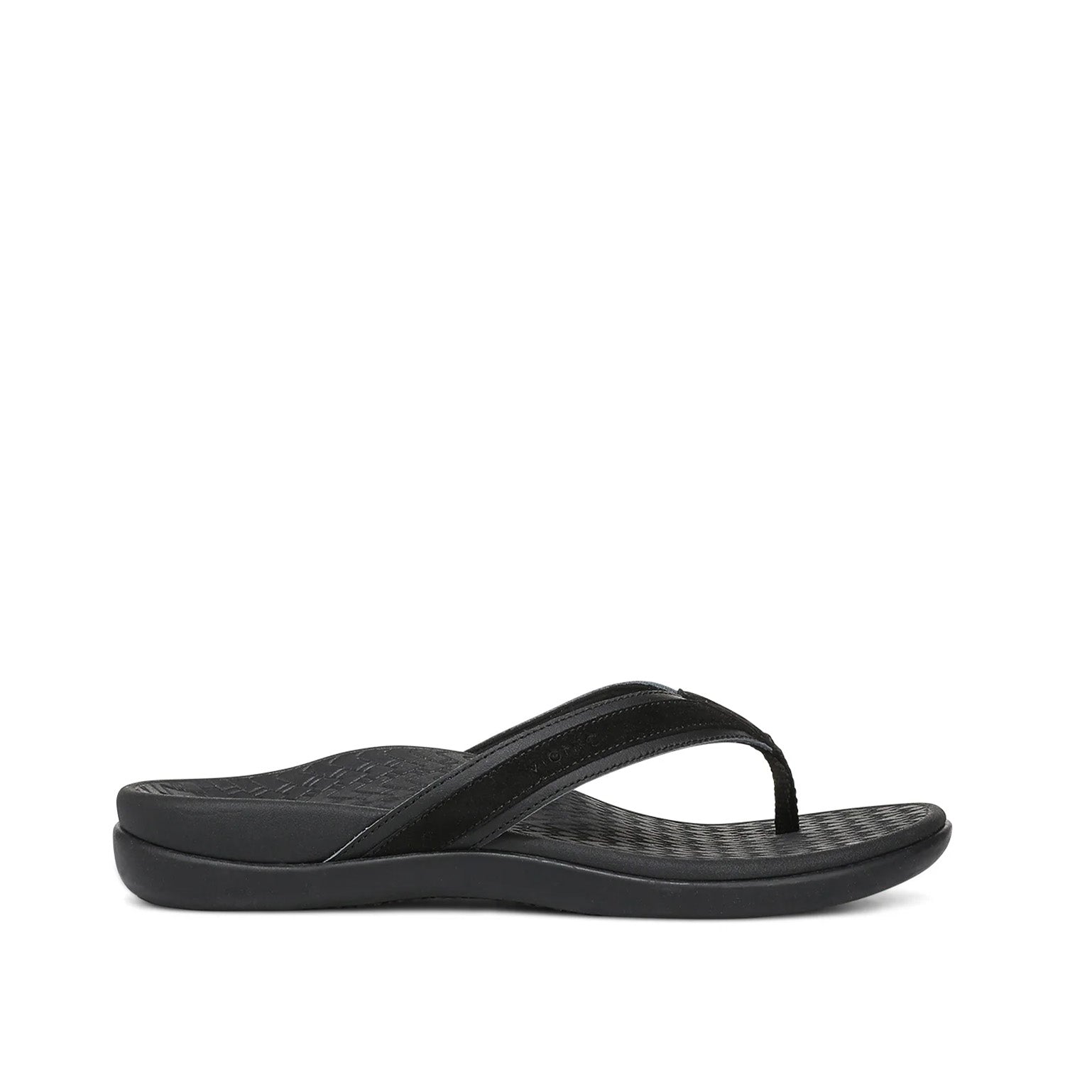 Vionic Women's Tide 2.0 Toe Post Sandal in Black