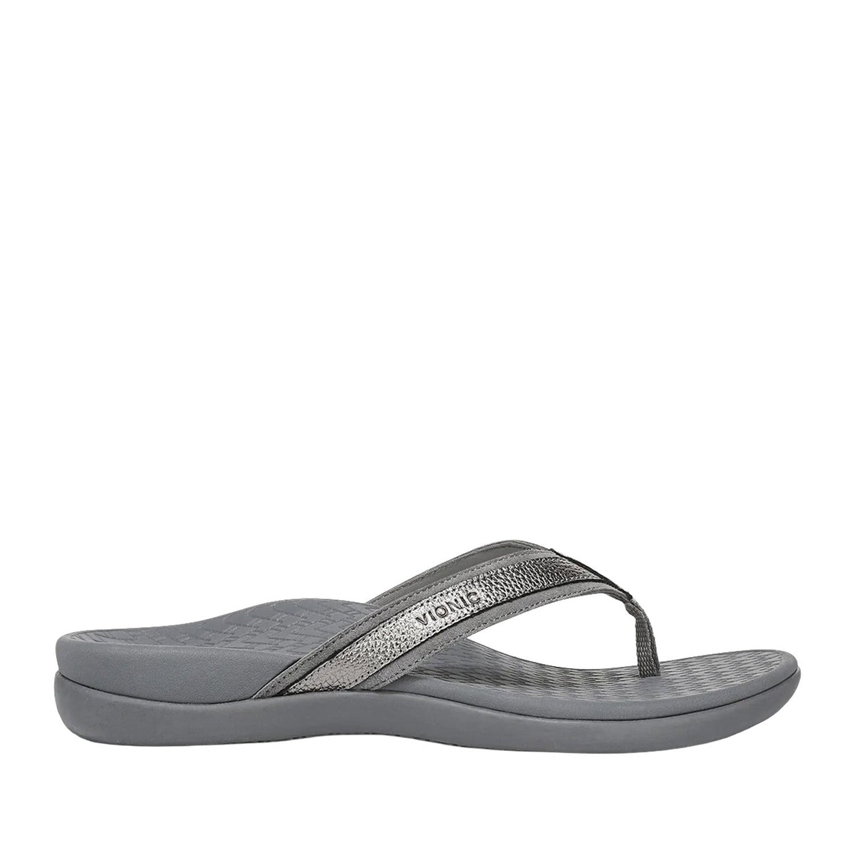 Vionic Women's Tide 2.0 Toe Post Sandal in Pewter