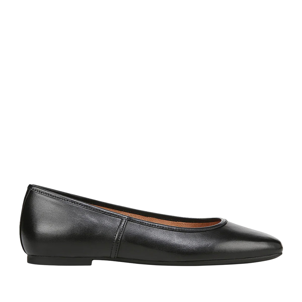 Vionic Women's Orinda Square Toe Ballet Flat in Black