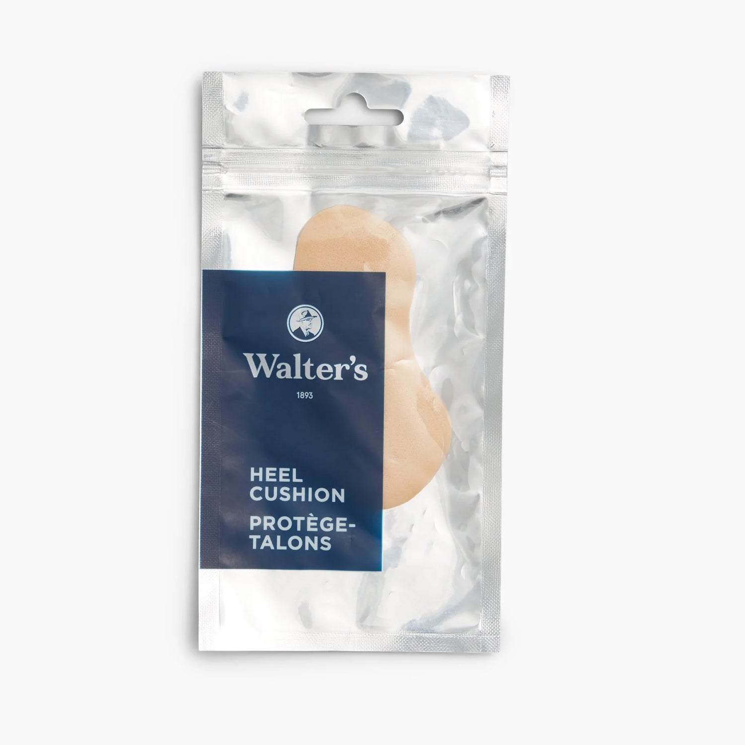 Packaged heel cushion with Walter's branding on a white background