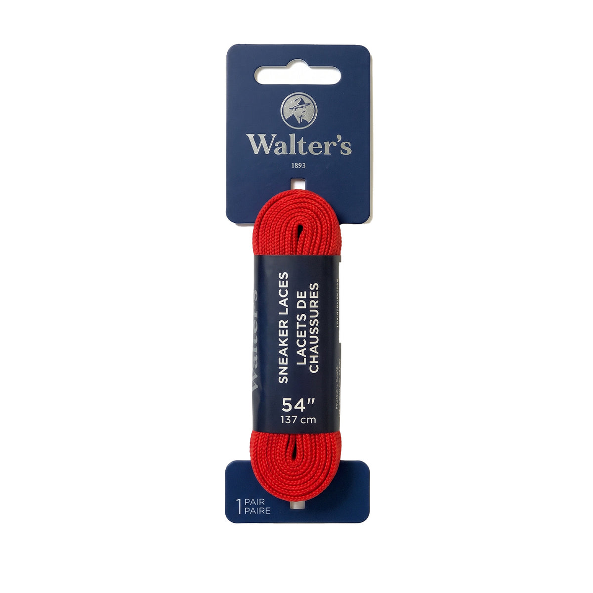 Walter's Sneaker Laces in Flat Red