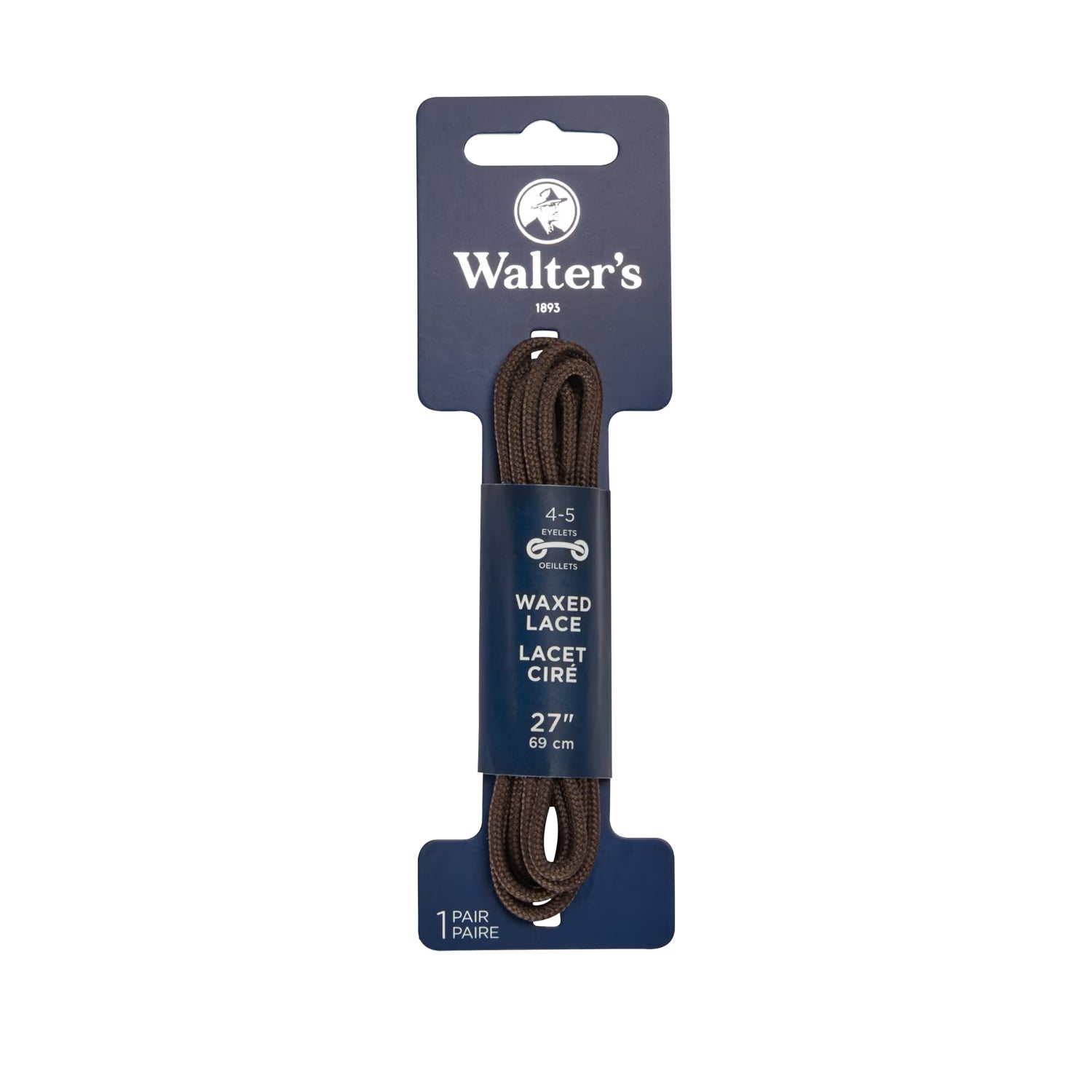 Walter's Wax Dress Laces in Brown