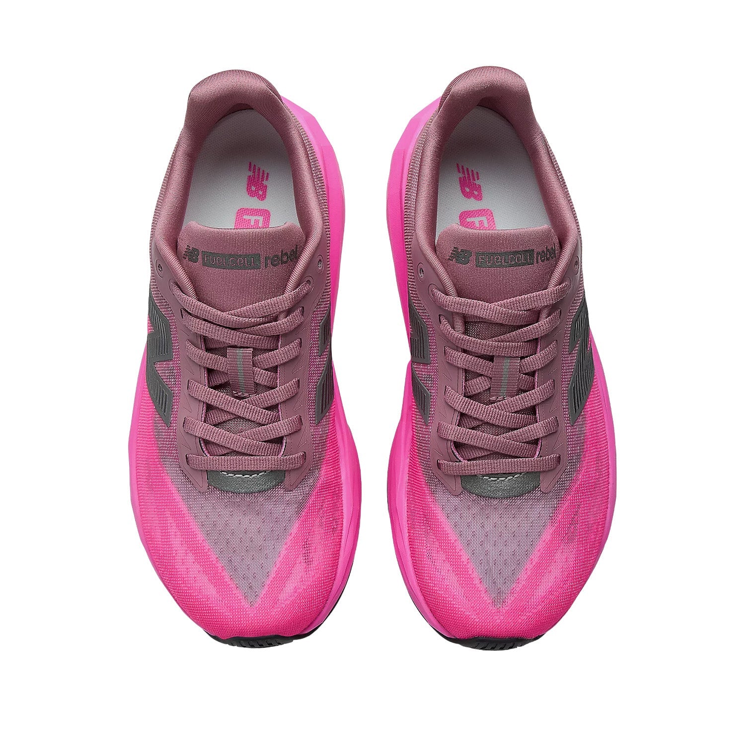 New Balance Women's FuelCell Rebel v5 in Pink Heat/Rosewood