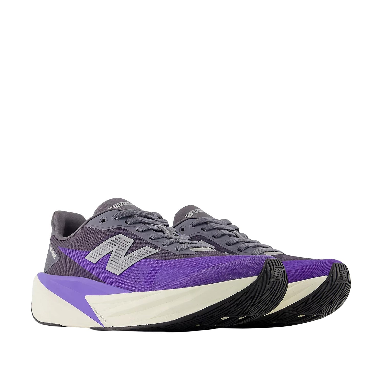 New Balance Women's FuelCell Rebel v5 in Electric Indigo/Truffle Salt/Silver Metallic