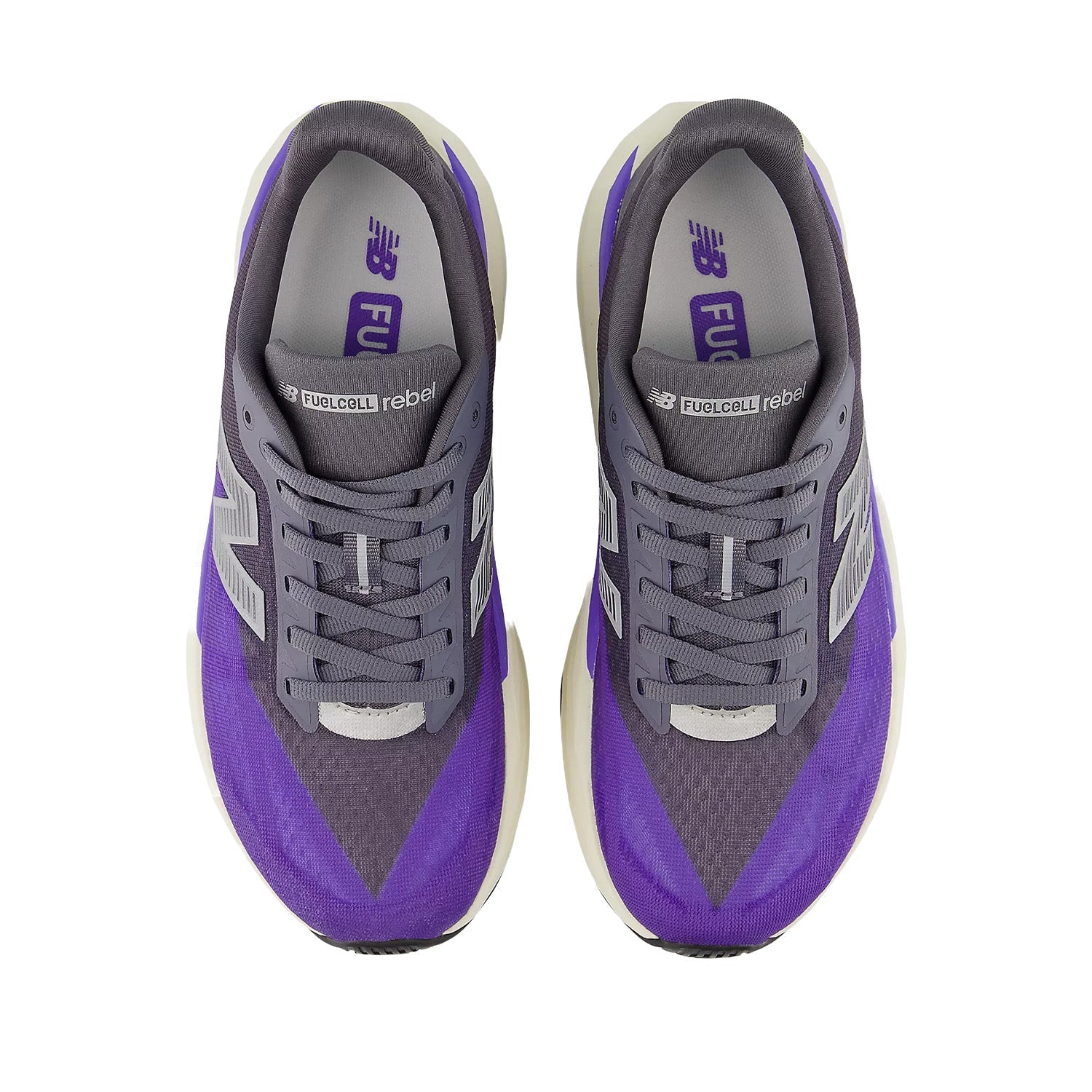 New Balance Women's FuelCell Rebel v5 in Electric Indigo/Truffle Salt/Silver Metallic