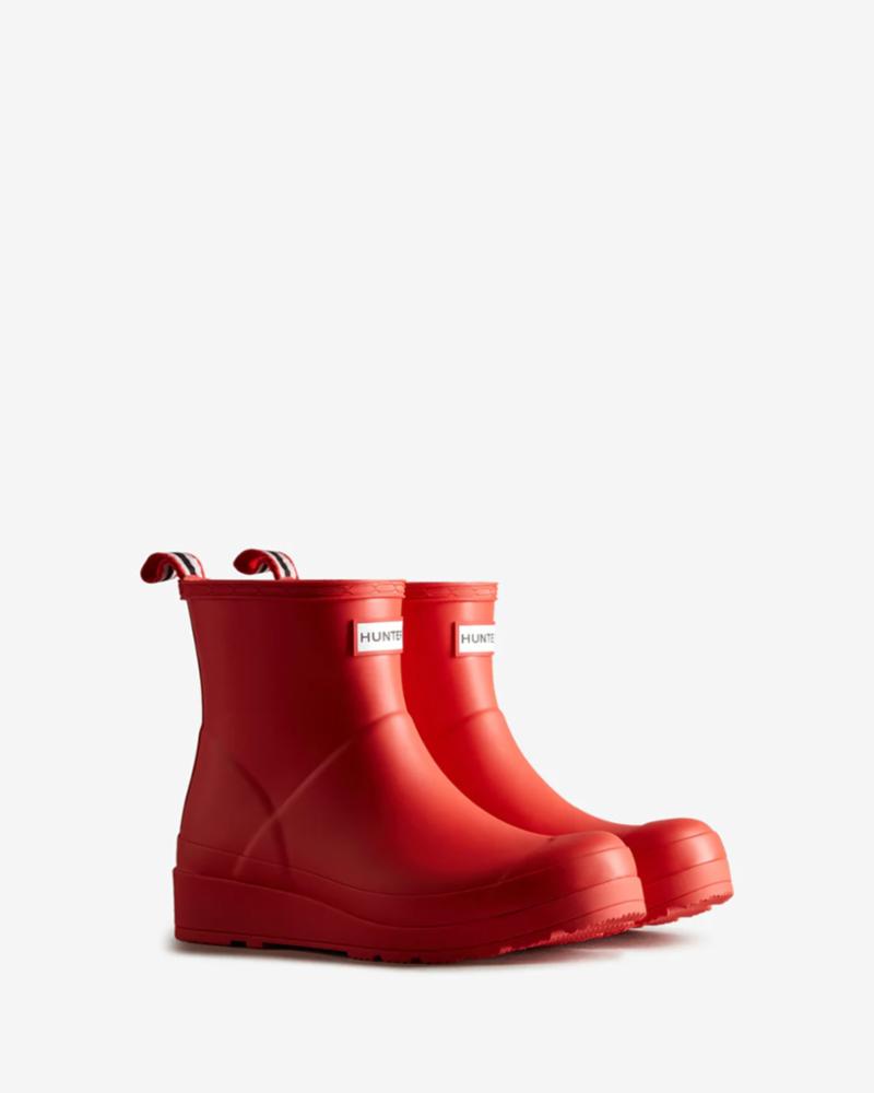 Bottes courtes Hunter S Play pour femme, rouges, taille M