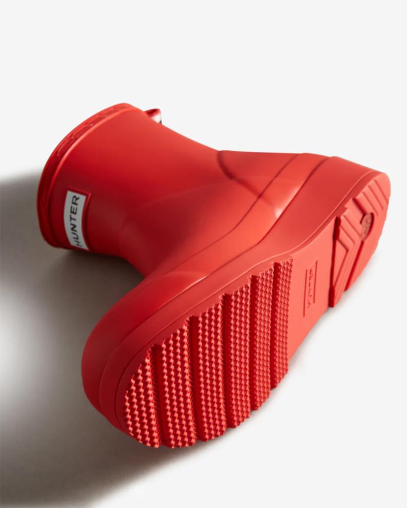 Bottes courtes Hunter S Play pour femme, rouges, taille M