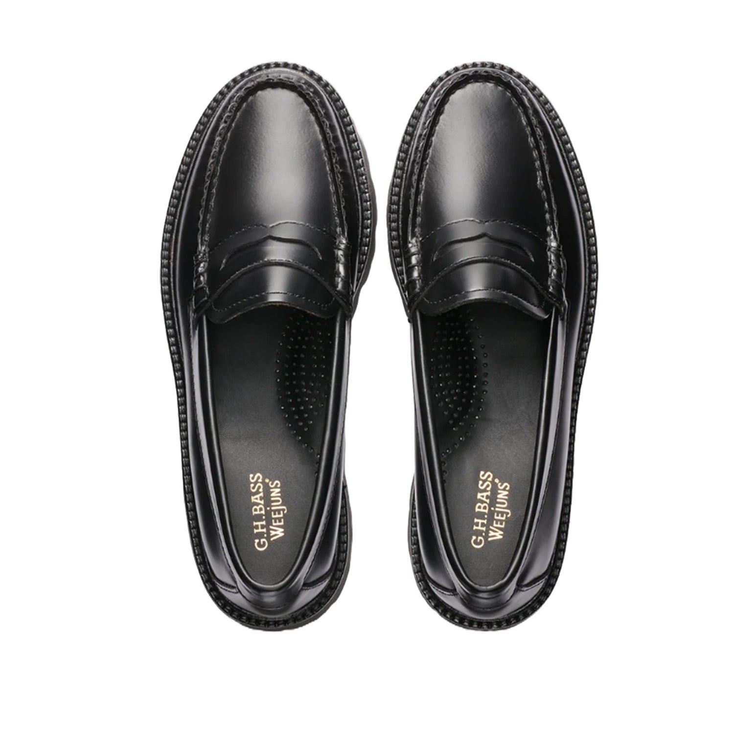 Bottes GH Bass Whitney Super Lug Weejun pour femmes, couleur noire