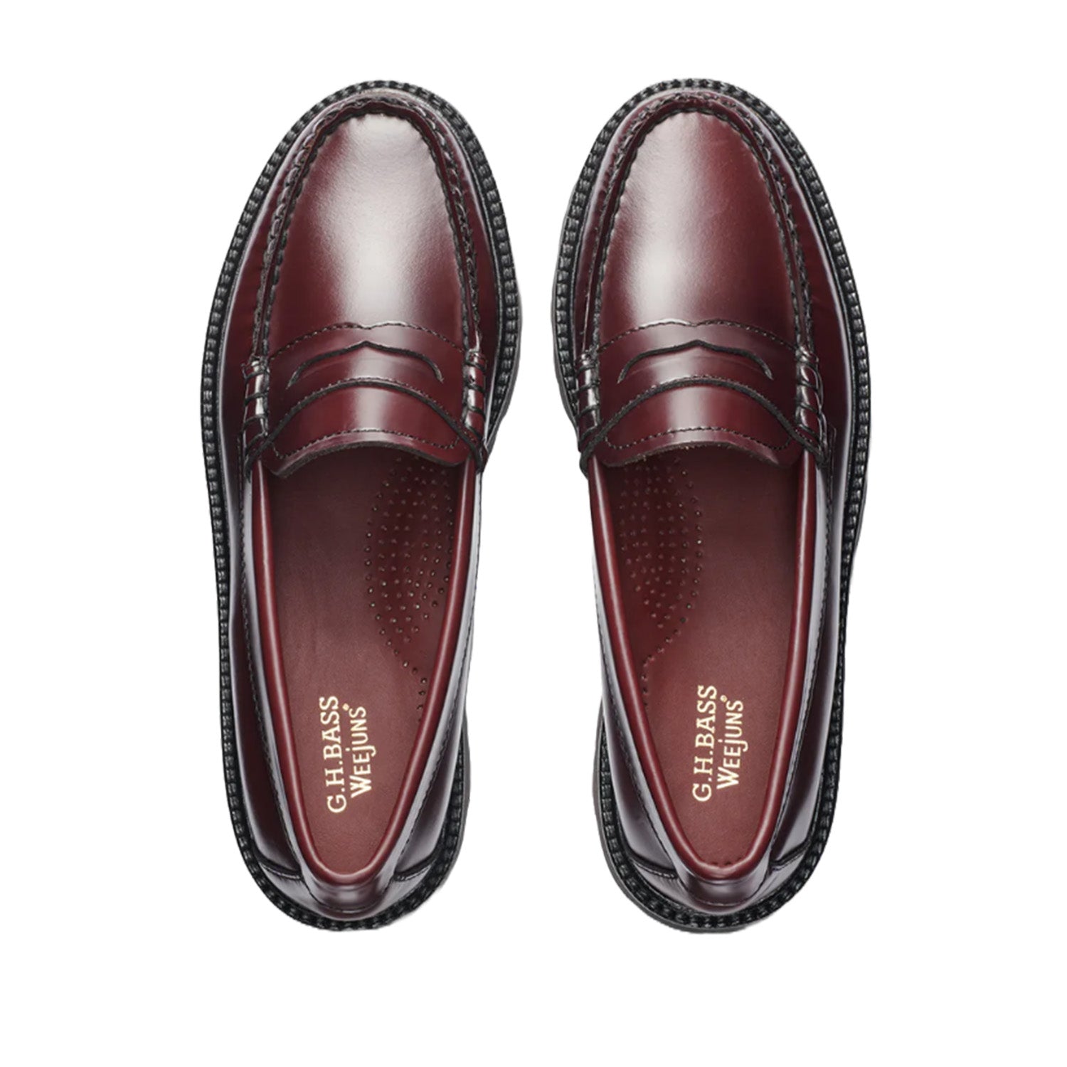 G.H. Bass Women's Whitney Super Lug Weejun in Wine