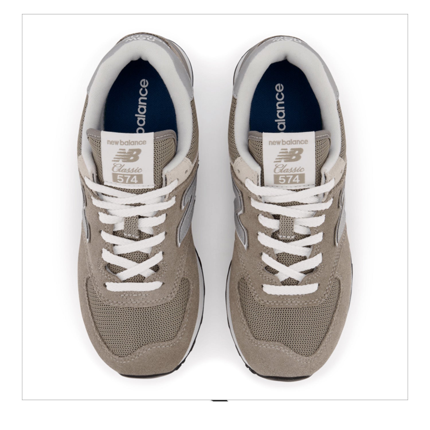 New Balance Women's 574 in Grey with BN White