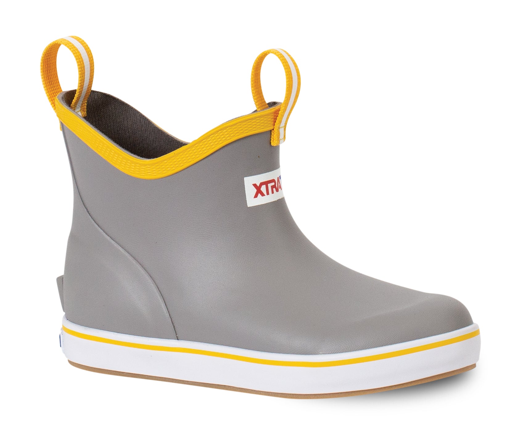 Xtratuf Kids' Kid Adb Ankle Deck Boot M Kids In Grey/Yellow