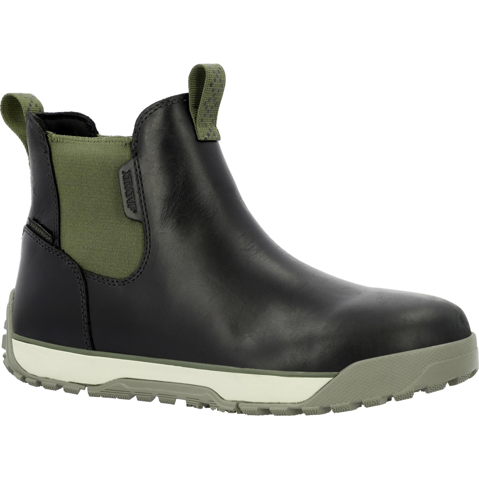 Xtratuf Men's S Adb Leather Ankle Deck Boot Leather Black M