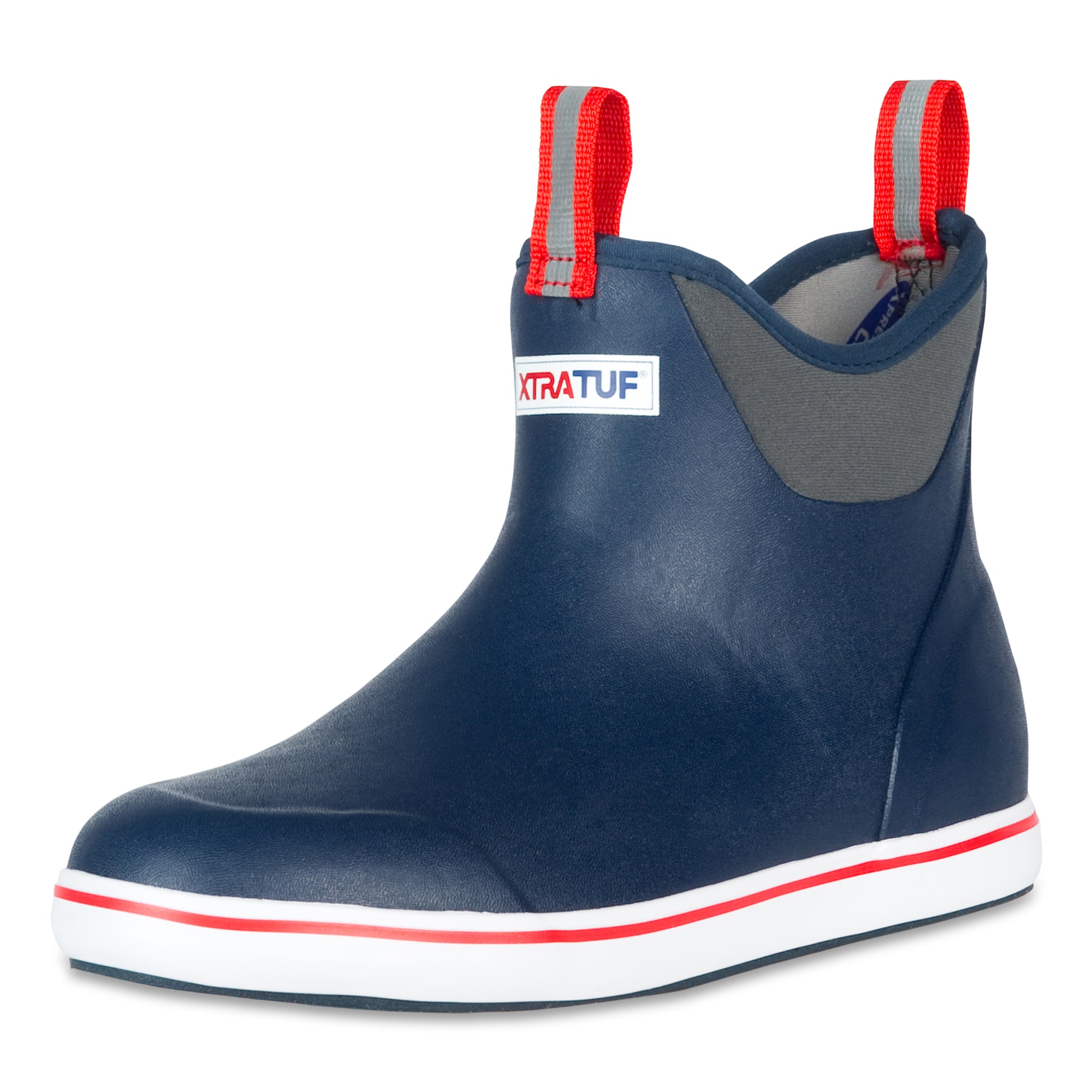 Xtratuf Men's  6" Ankle Deck Boot Ankle Deck Boot M Men In Navy/Red
