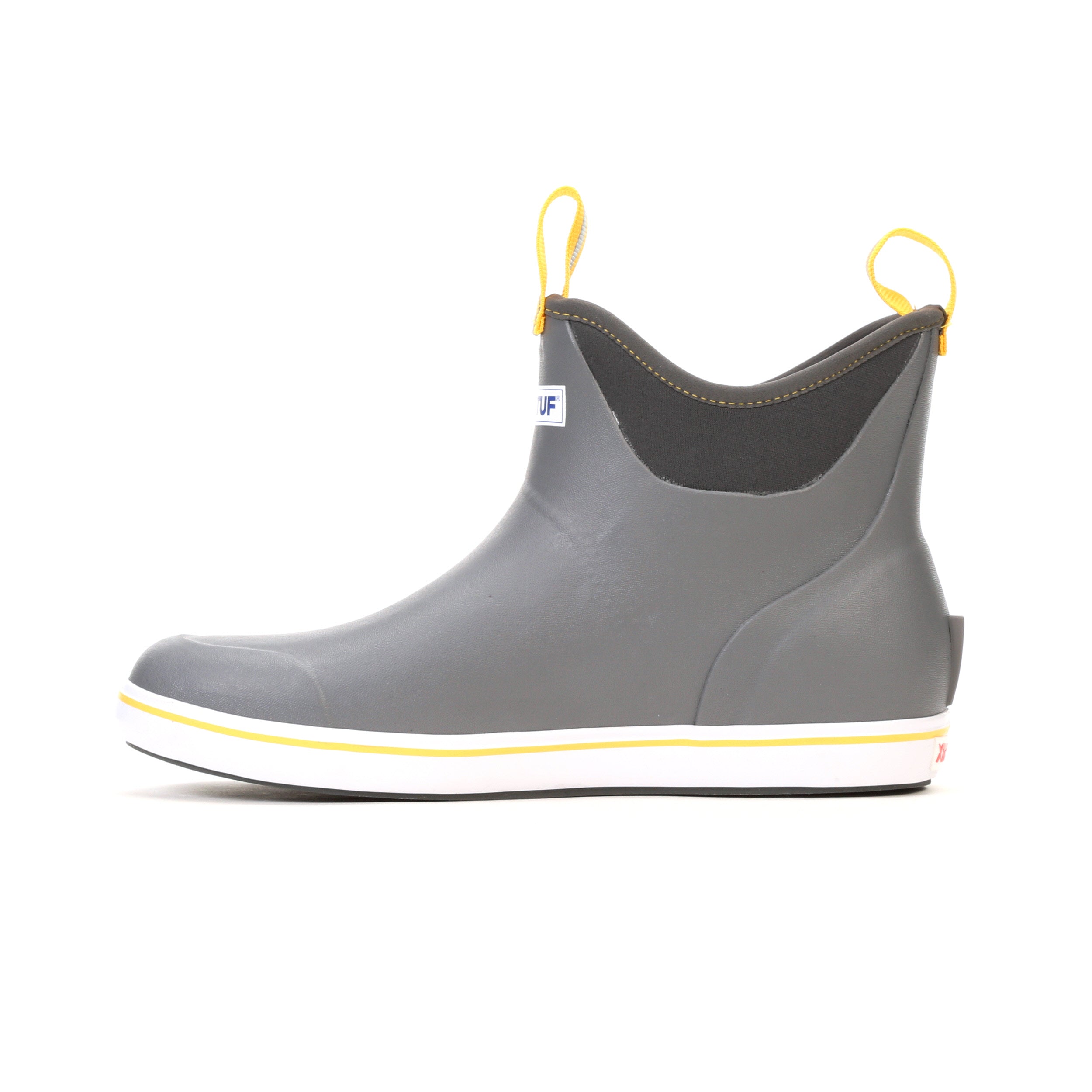 Xtratuf Men's  6" Ankle Deck Boot Ankle Deck Boot Men In Grey/Yellow M