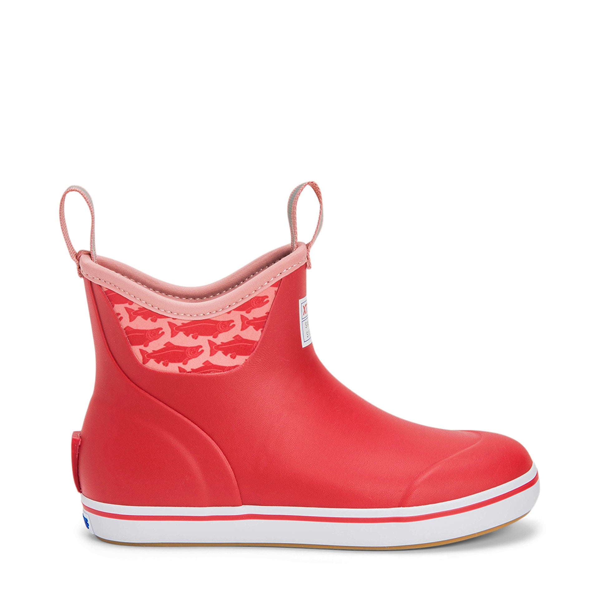 Xtratuf Women's  6" Ankle Deck Boot Ankle Deck Boot M Women In Red/Sockeyesalmon