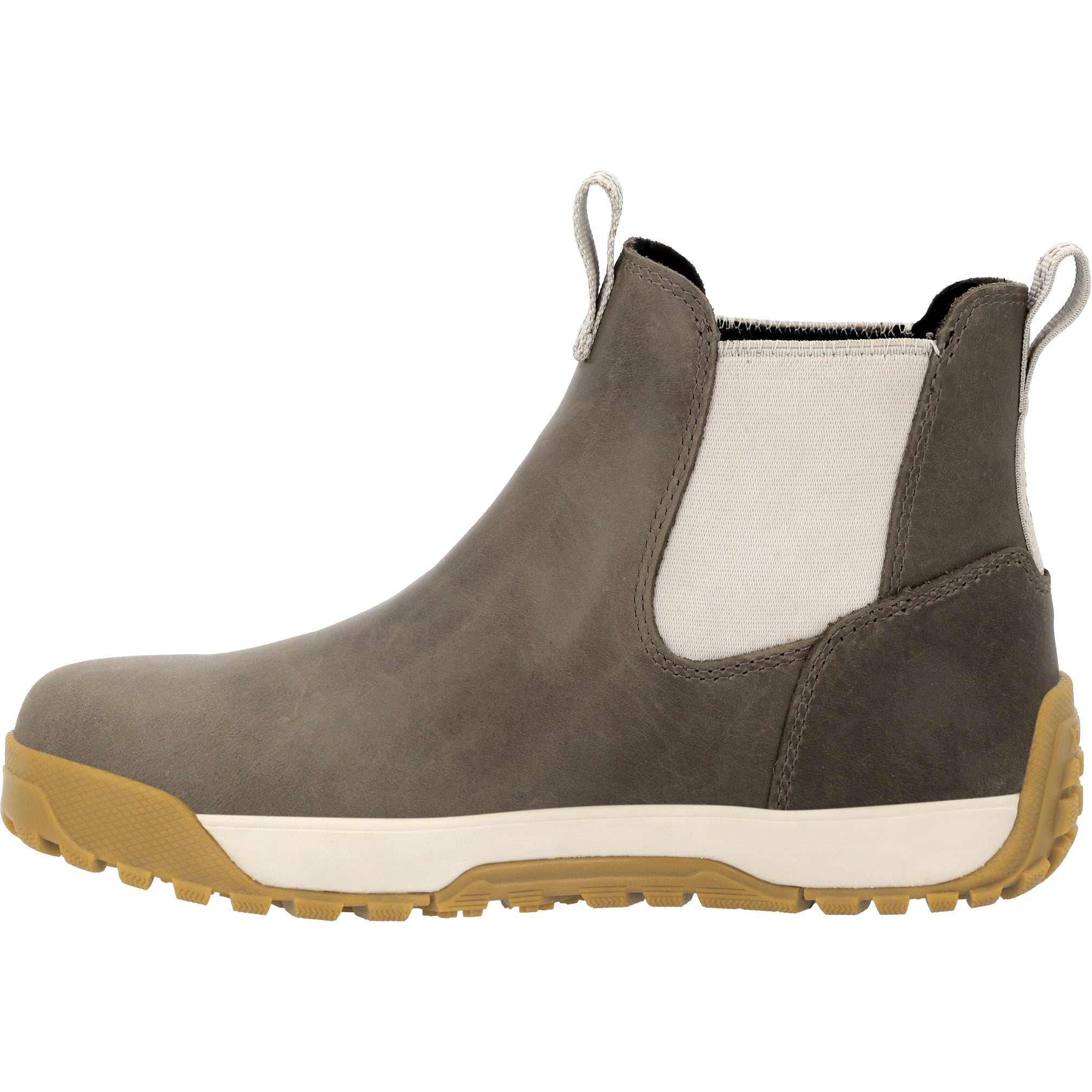 Xtratuf Women's  Adb Leather M Ankle Deck Boot Leather Women In Fossil/Stone
