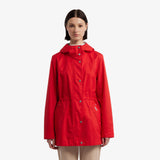 Hunter  Women's Adela Cotton Canvas Rain Jacket Hunter Red Reg