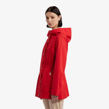 Hunter  Women's Adela Cotton Canvas Rain Jacket Hunter Red Reg